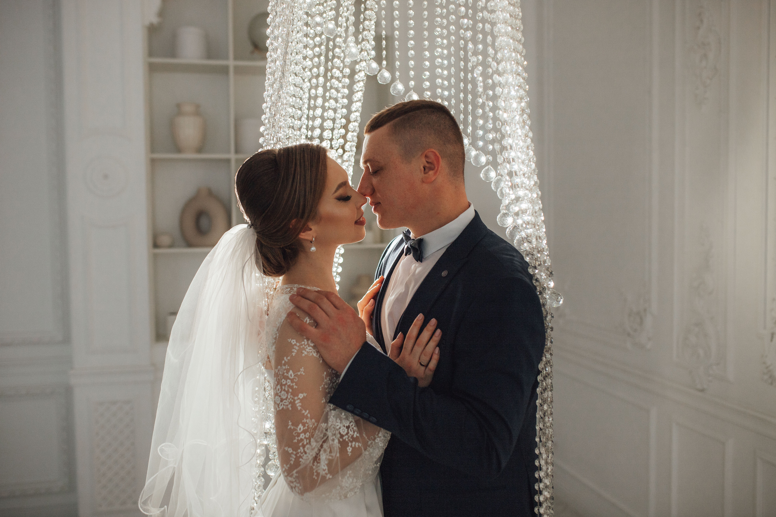 Свадебная фотосессия в студии Екатерина и Никита. Семейный и свадебный фотограф в Донецке Елена Гордеева