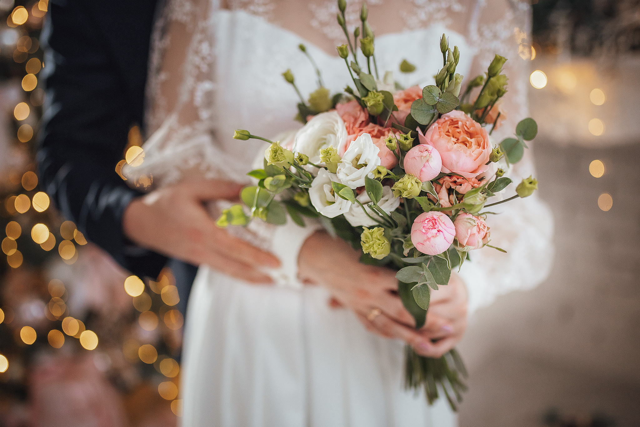 Свадебная фотосессия в студии Екатерина и Никита. Семейный и свадебный фотограф в Донецке Елена Гордеева