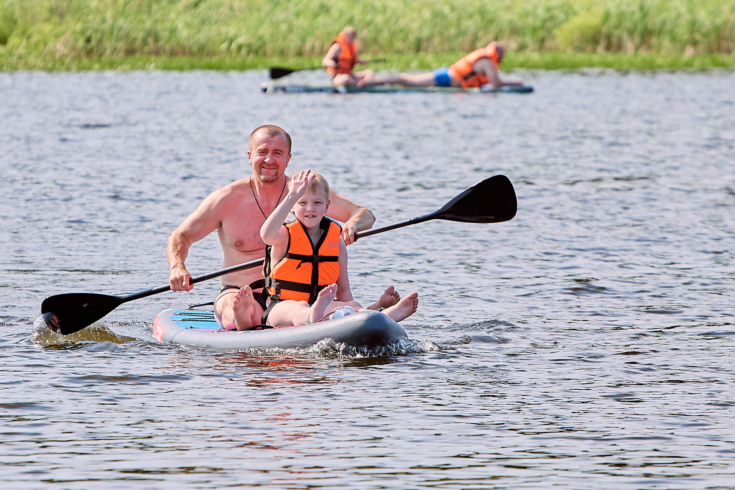 Детская фотосессия на озере