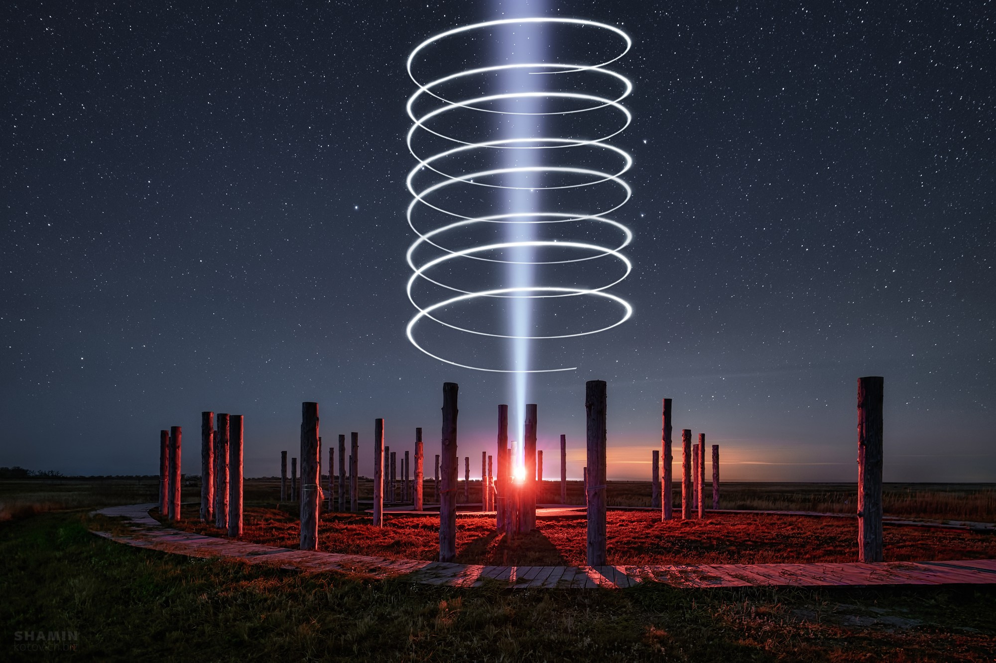 Ночной пейзаж. Фотограф Константин Шамин