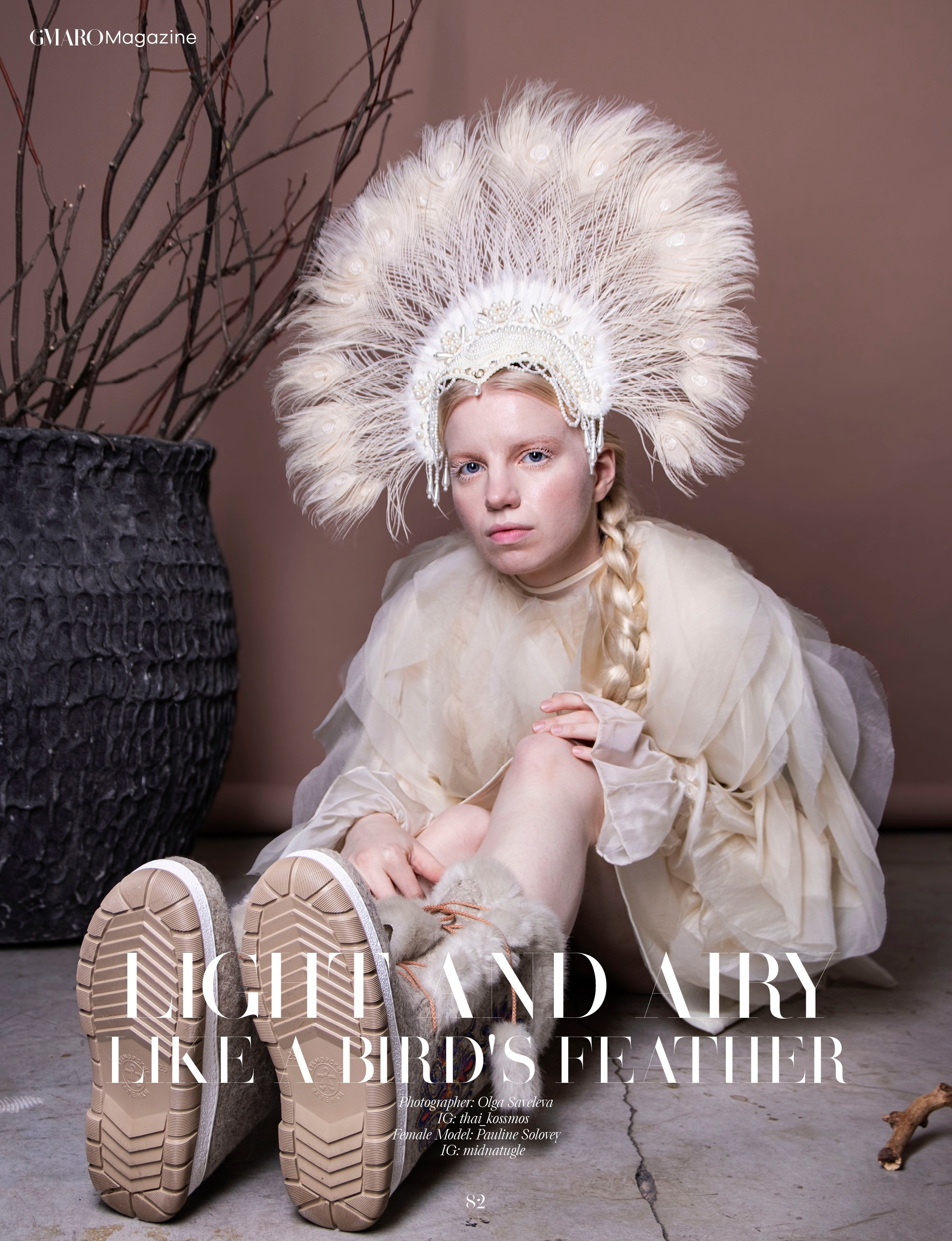 Стилизованный студийный портрет. Публикация в GMARO magazine. Портретный фотограф в Санкт-Петербурге Савельева Ольга