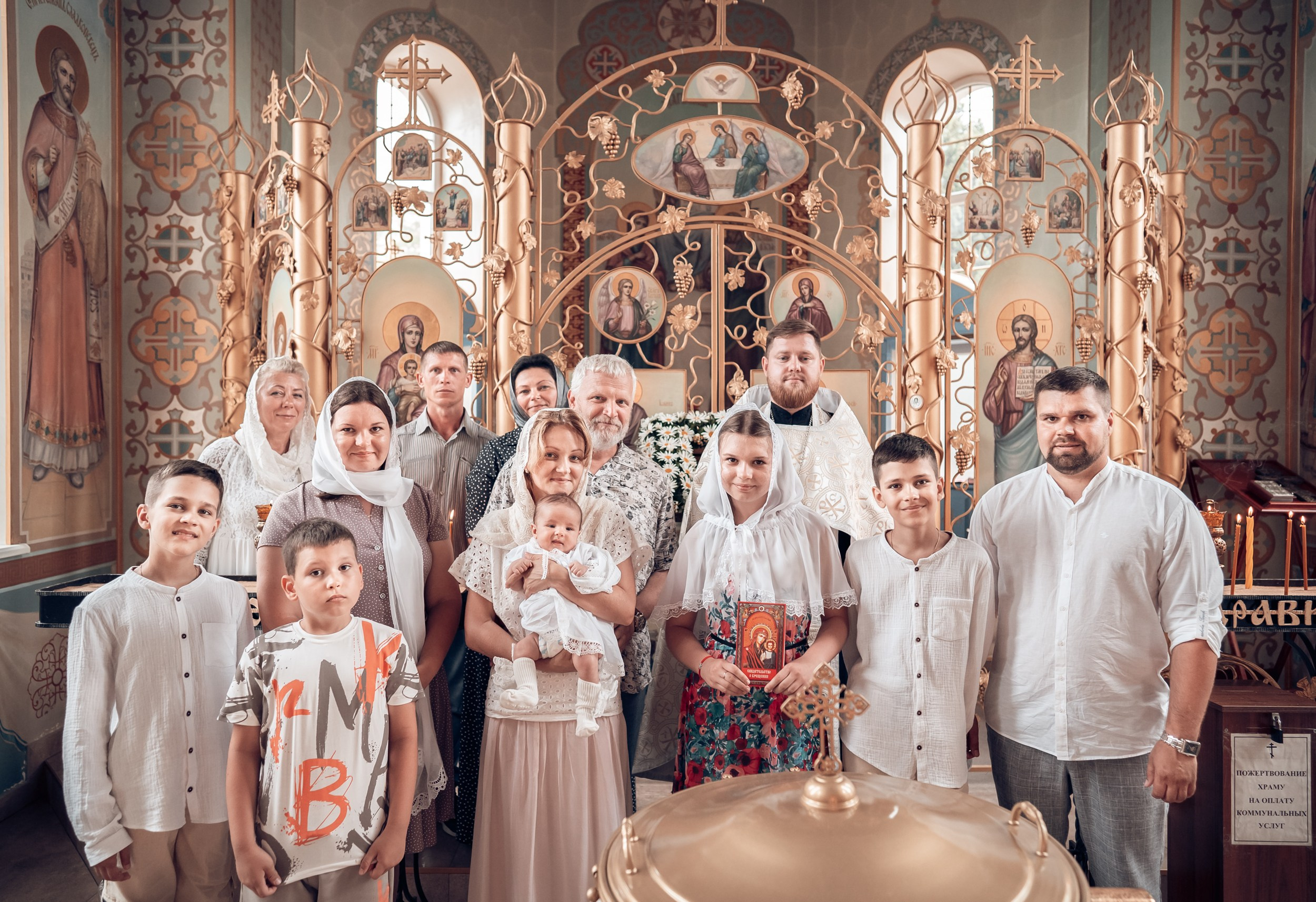 Крещение в храме св.Андрея Первозванного г. Севастополь. Церковный фотограф Севастополь