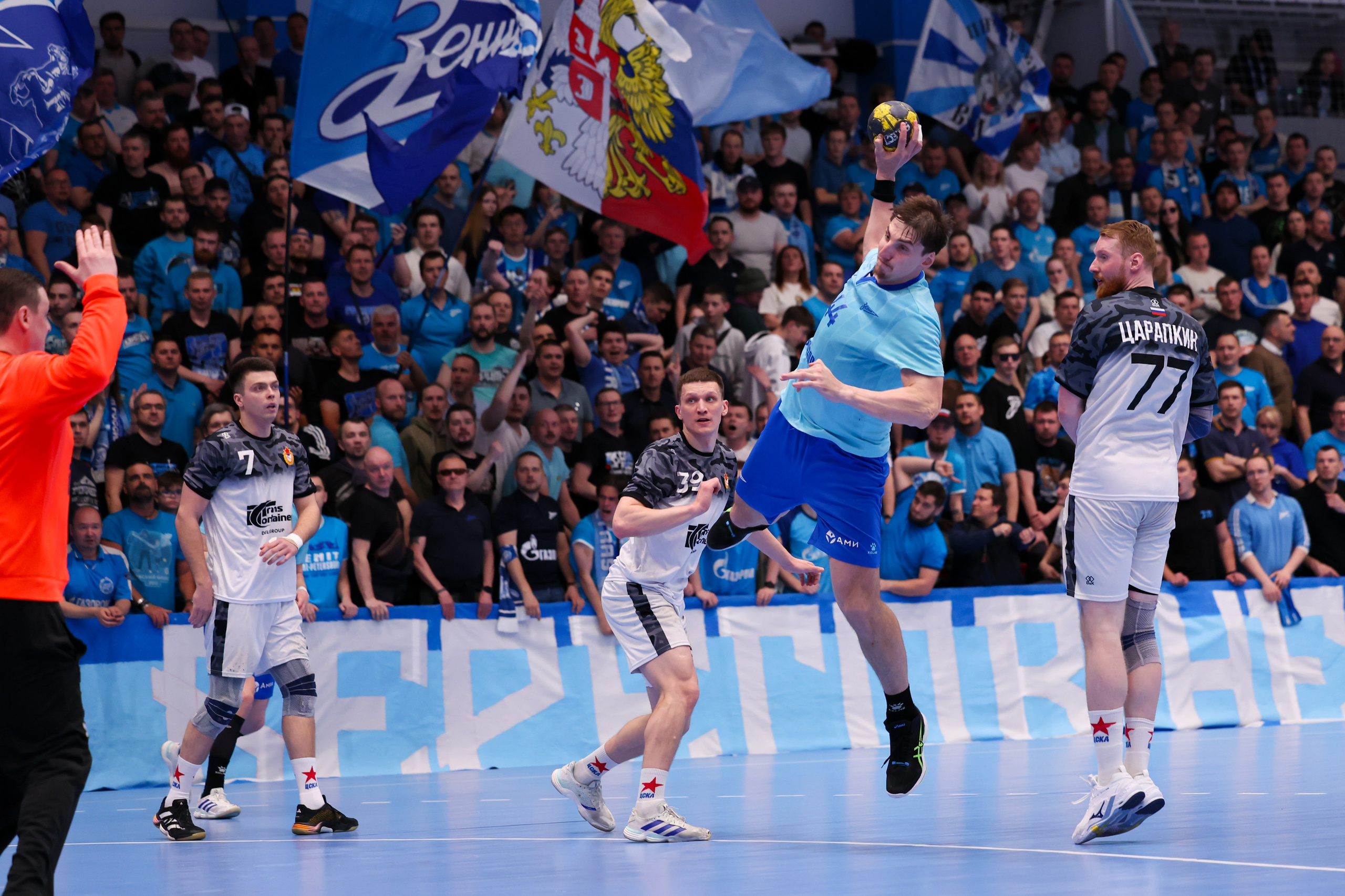 ГК Зенит — ГК ЦСКА финал ЧР2024/25 3 игра 28.05.2025. Спортивный и репортажный фотограф Антон Тереханов