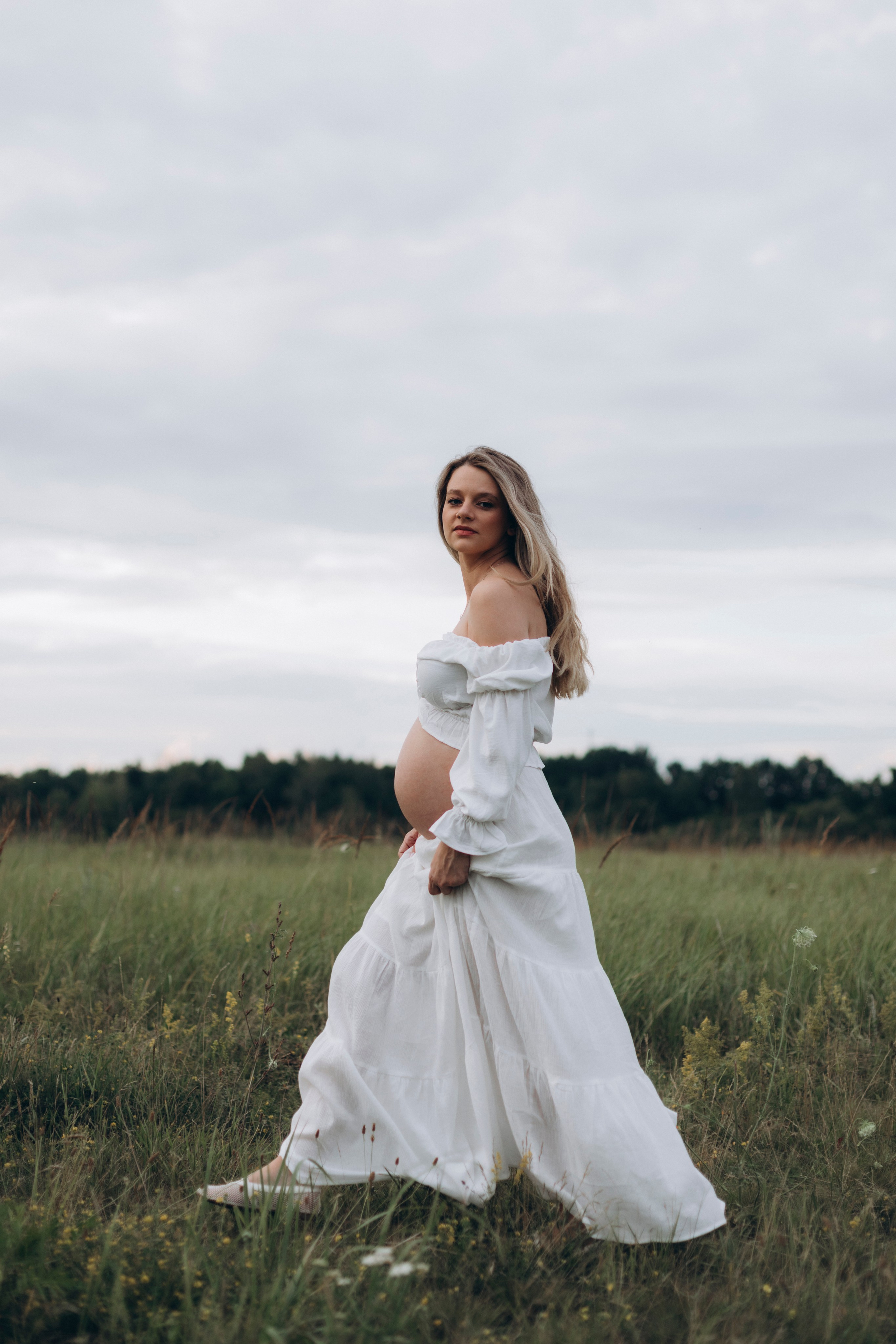 Беременность. Фотограф Мария Щеголькова. Чувственный женский портрет