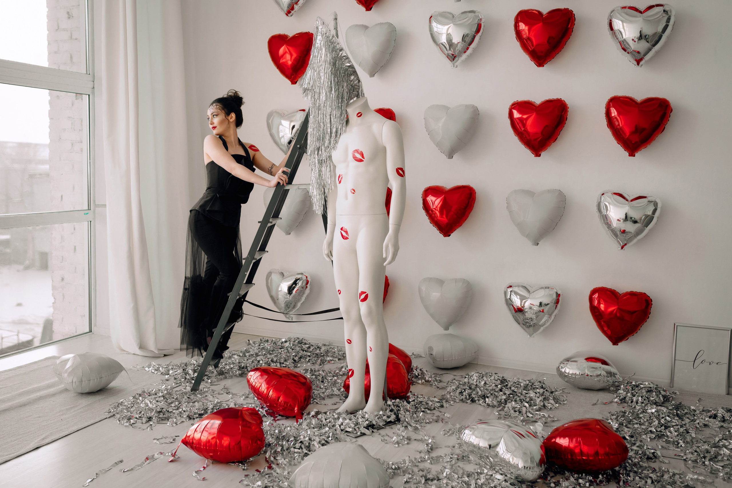 Фотосессия в студии на 14 февраля. Фотограф Ким Наталья в Красноярске