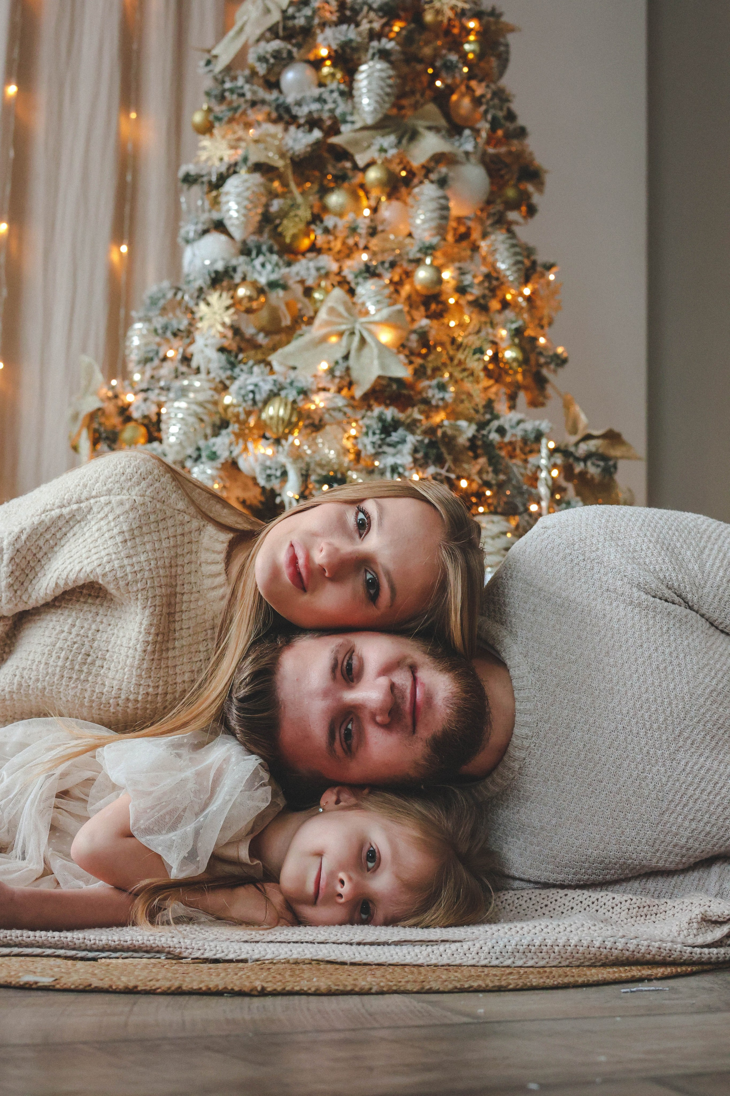 Новогодняя история «Кира и ее семья». Фотограф в Москве Анастасия Калинина