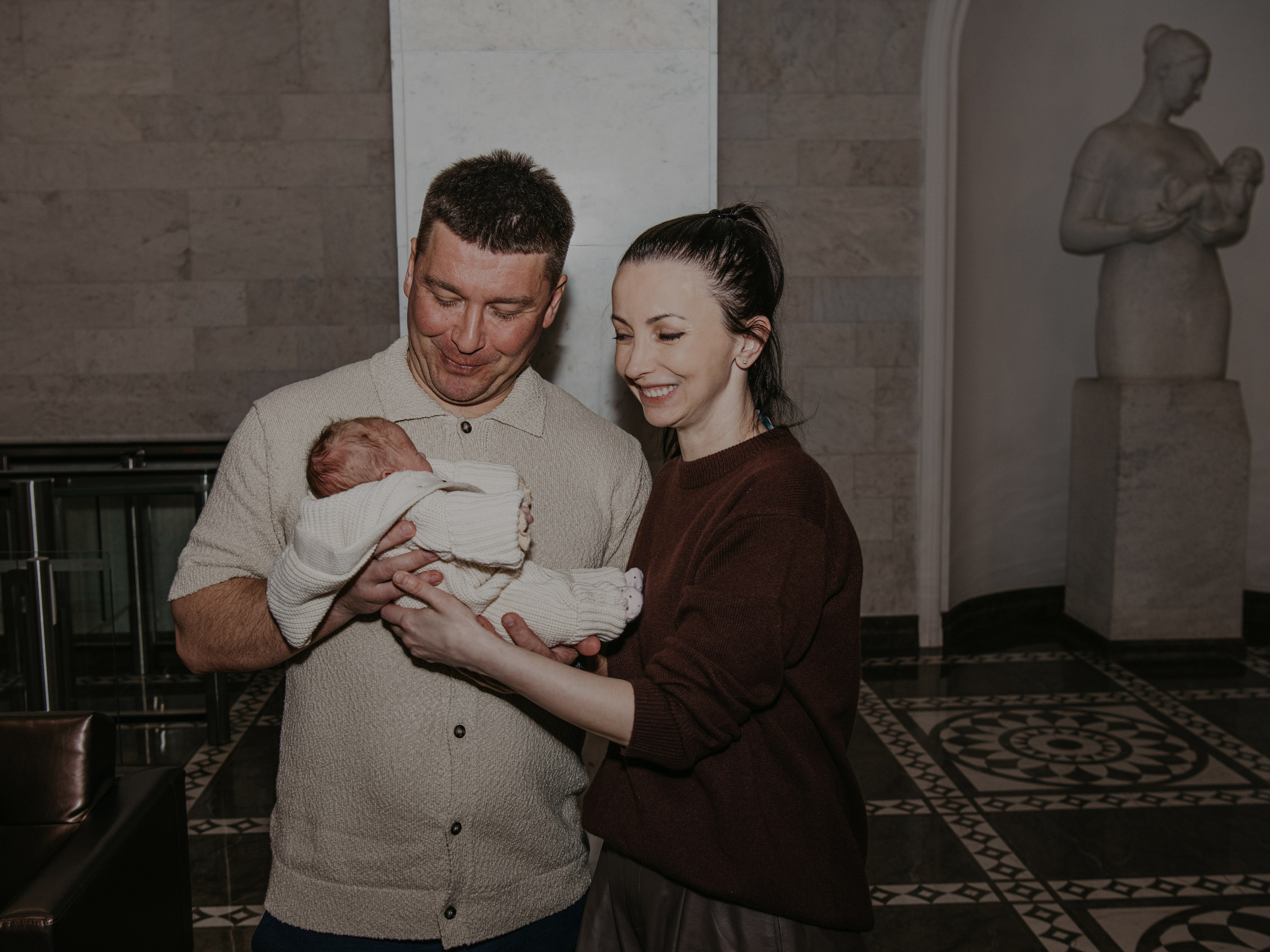 Выписка Екатерины. Снегиревка. Фотограф на выписку из роддома в Москве и МО