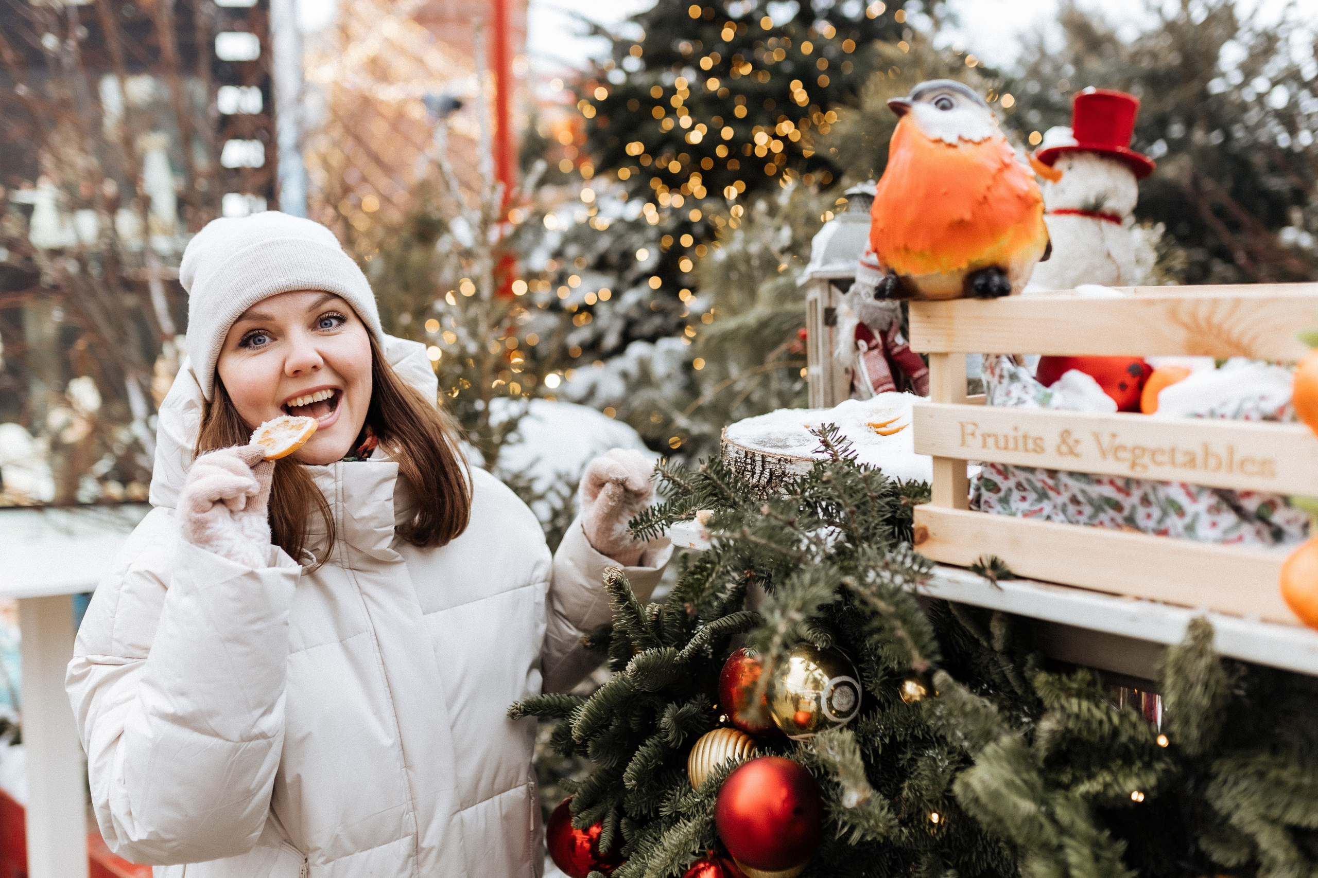 Новогодняя прогулка, ГУМ-ярмарка. Ира и Маша!. Профессиональный фотограф, Москва |Видное Елена Елизарова