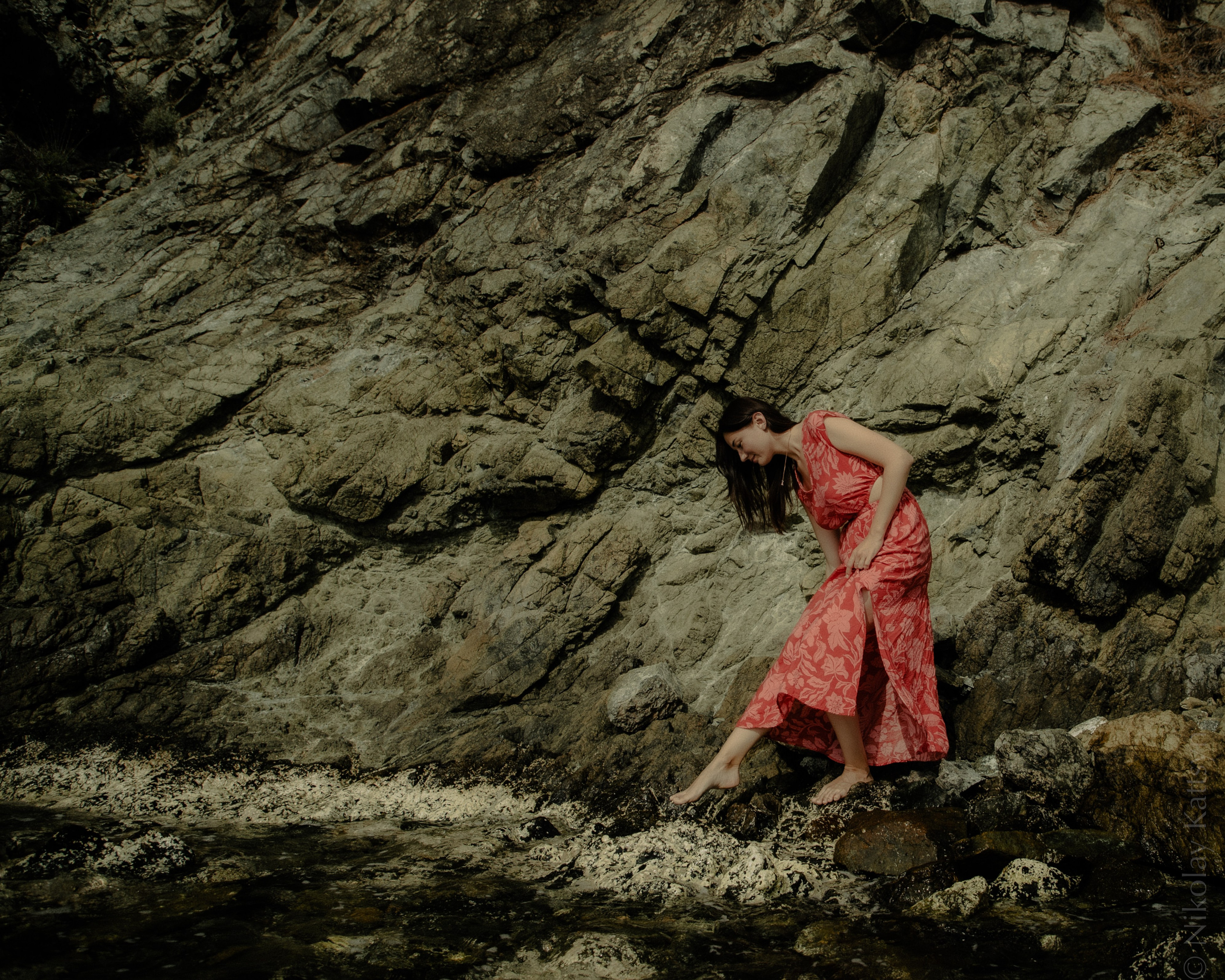 Красное платье и Эгейское море. Фотограф в Москве портреты | репортажи | спорт