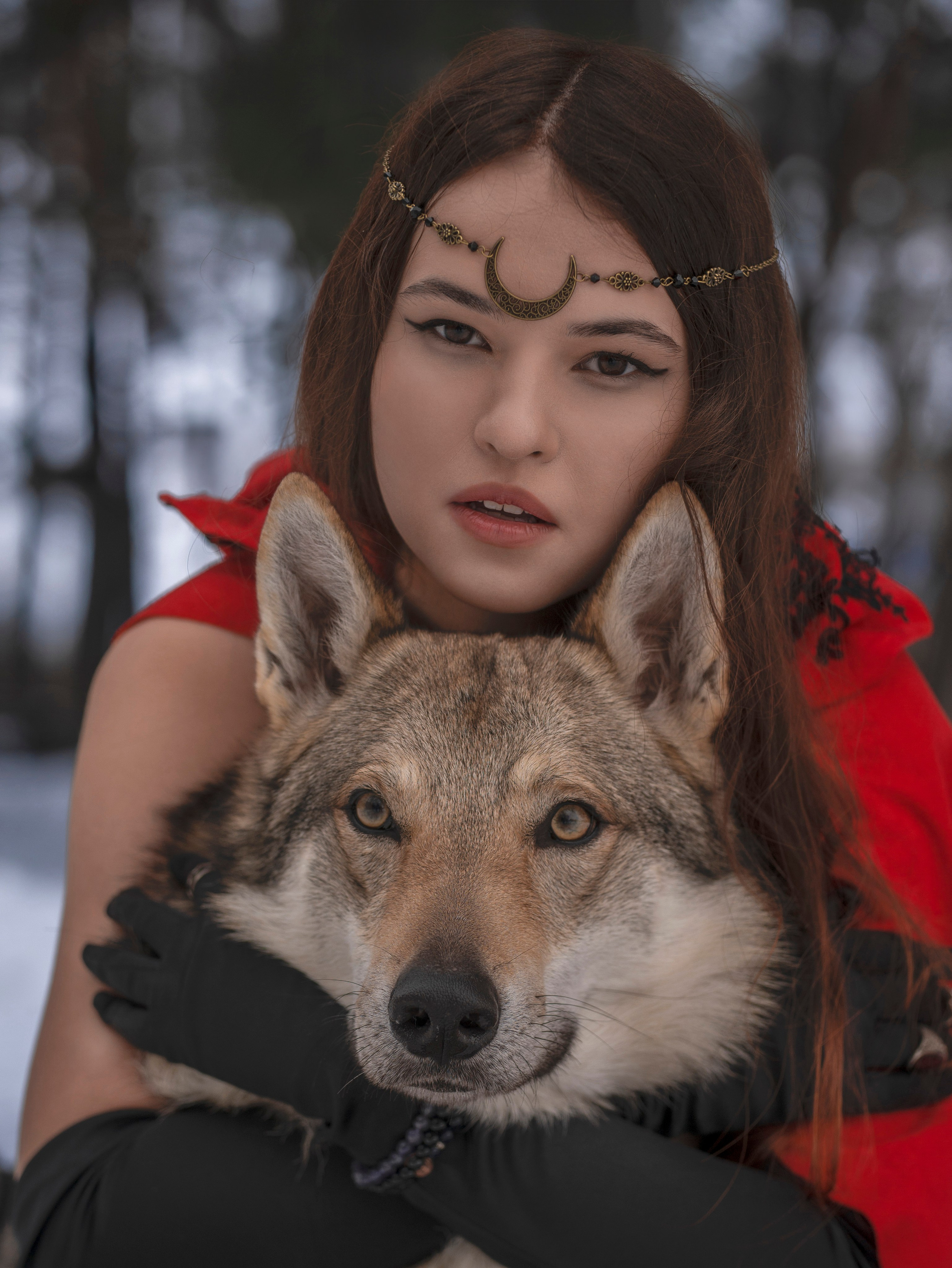 Валерия и влчак. Арт фотограф, женский фотограф Москва