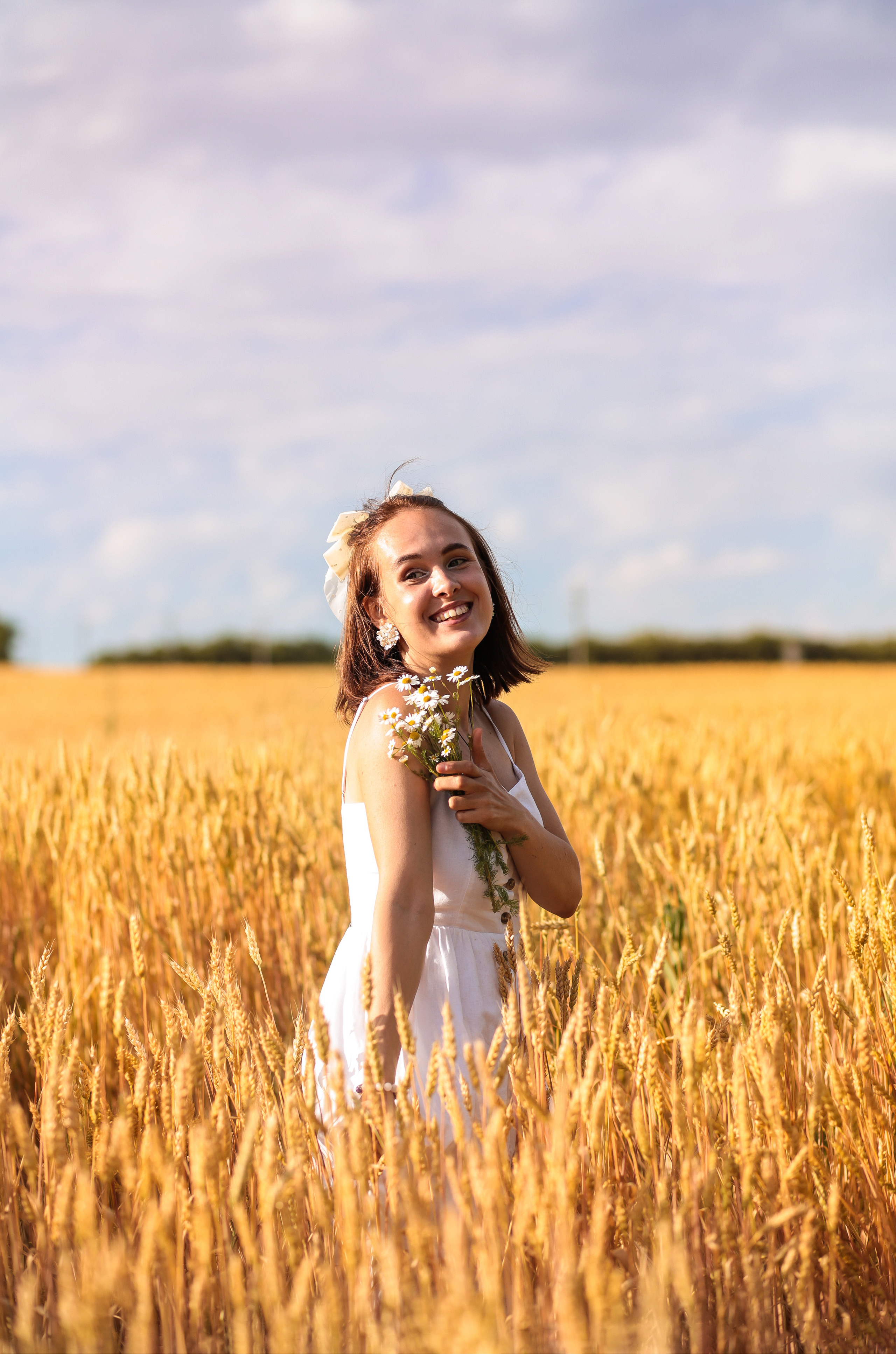 Закатная пшеница. Семейный фотограф в городе Саратове — Анна