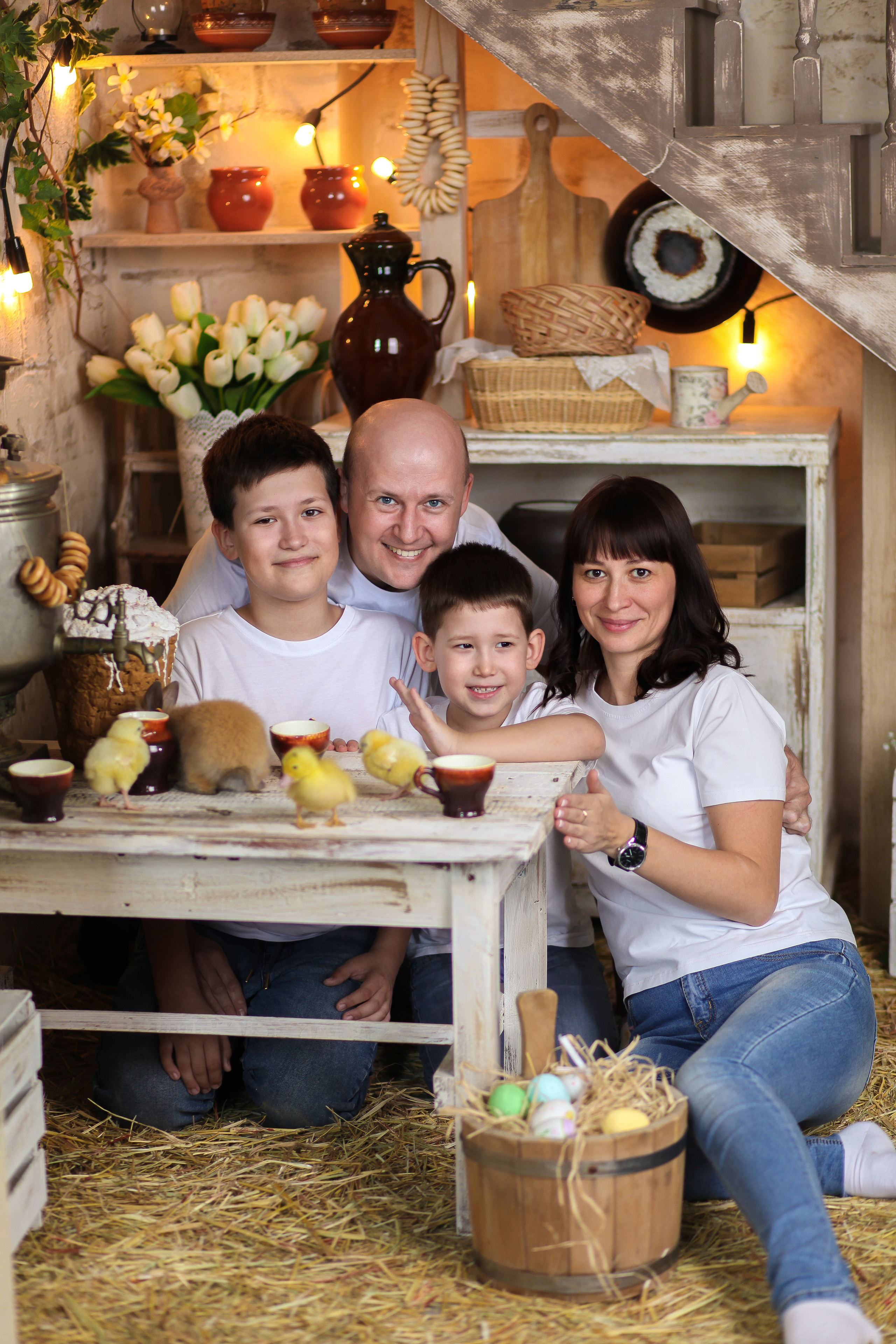 Пасхальная история большой семьи. Семейный фотограф в городе Саратове — Анна