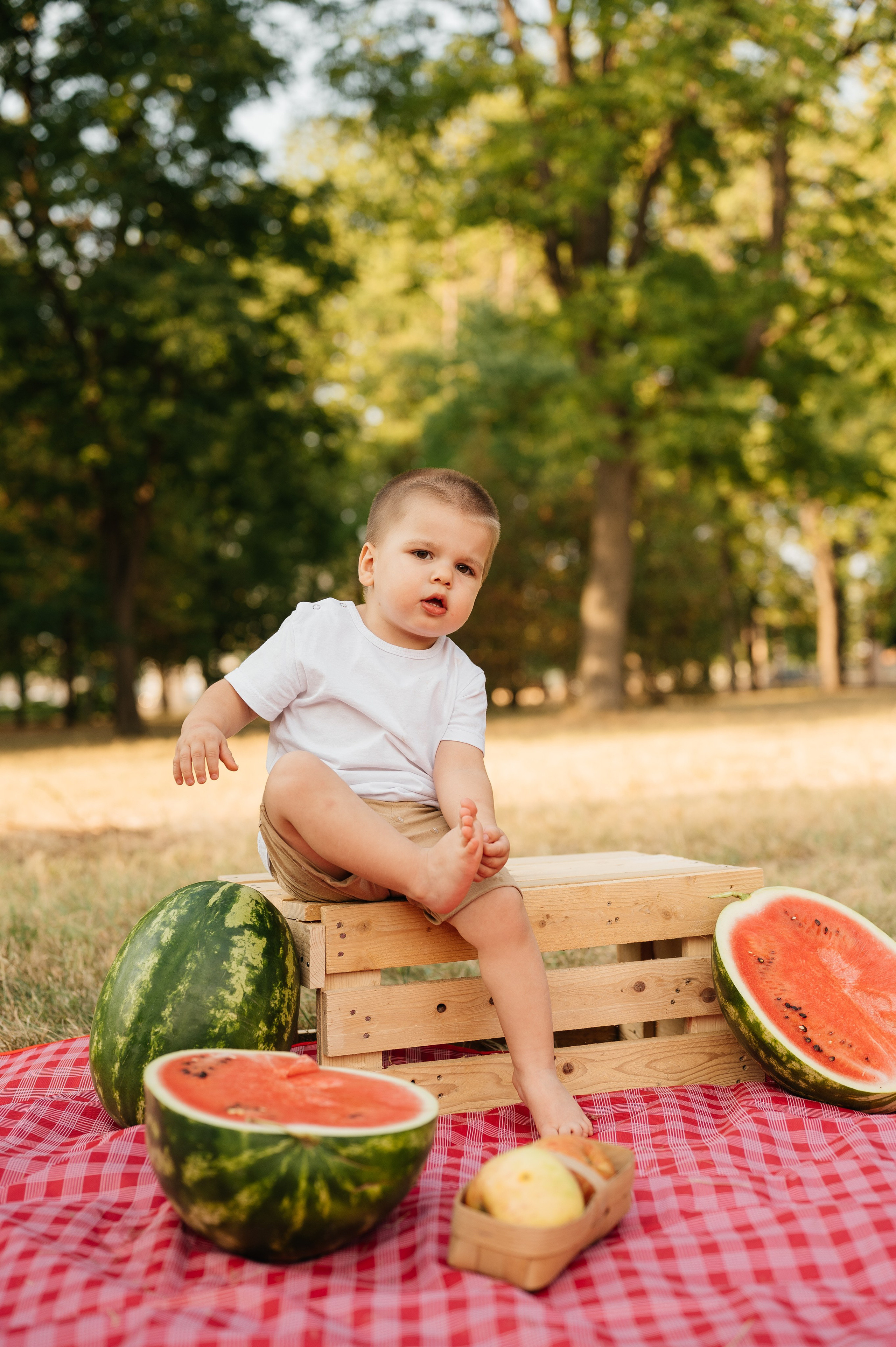 Летняя семейная фотосессия в парке. Свадебный и семейный фотограф в Краснодаре Алина Мельник