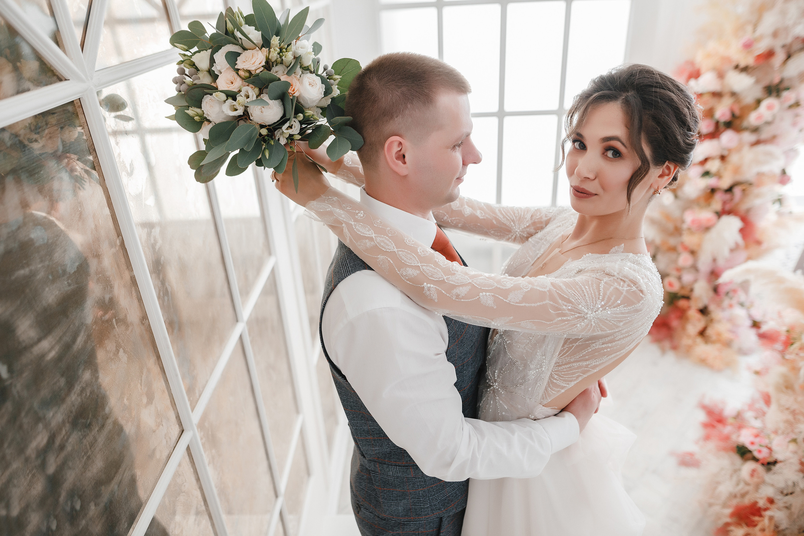 Свадебная фотосессия в фотостудии. Евгения Орлова