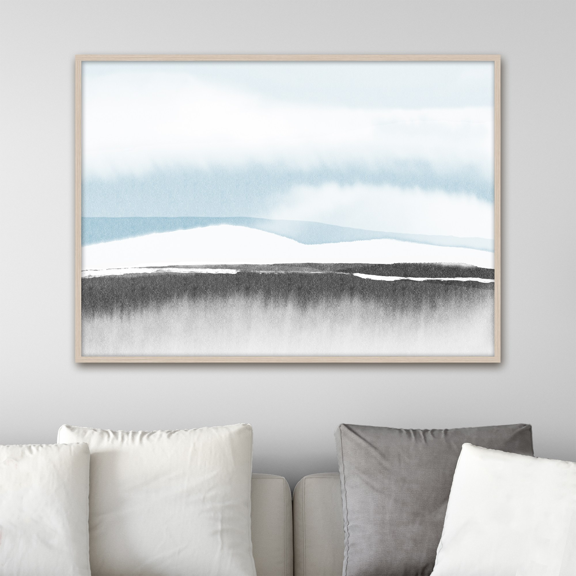 Абстрактный пейзаж. Постер для печати.