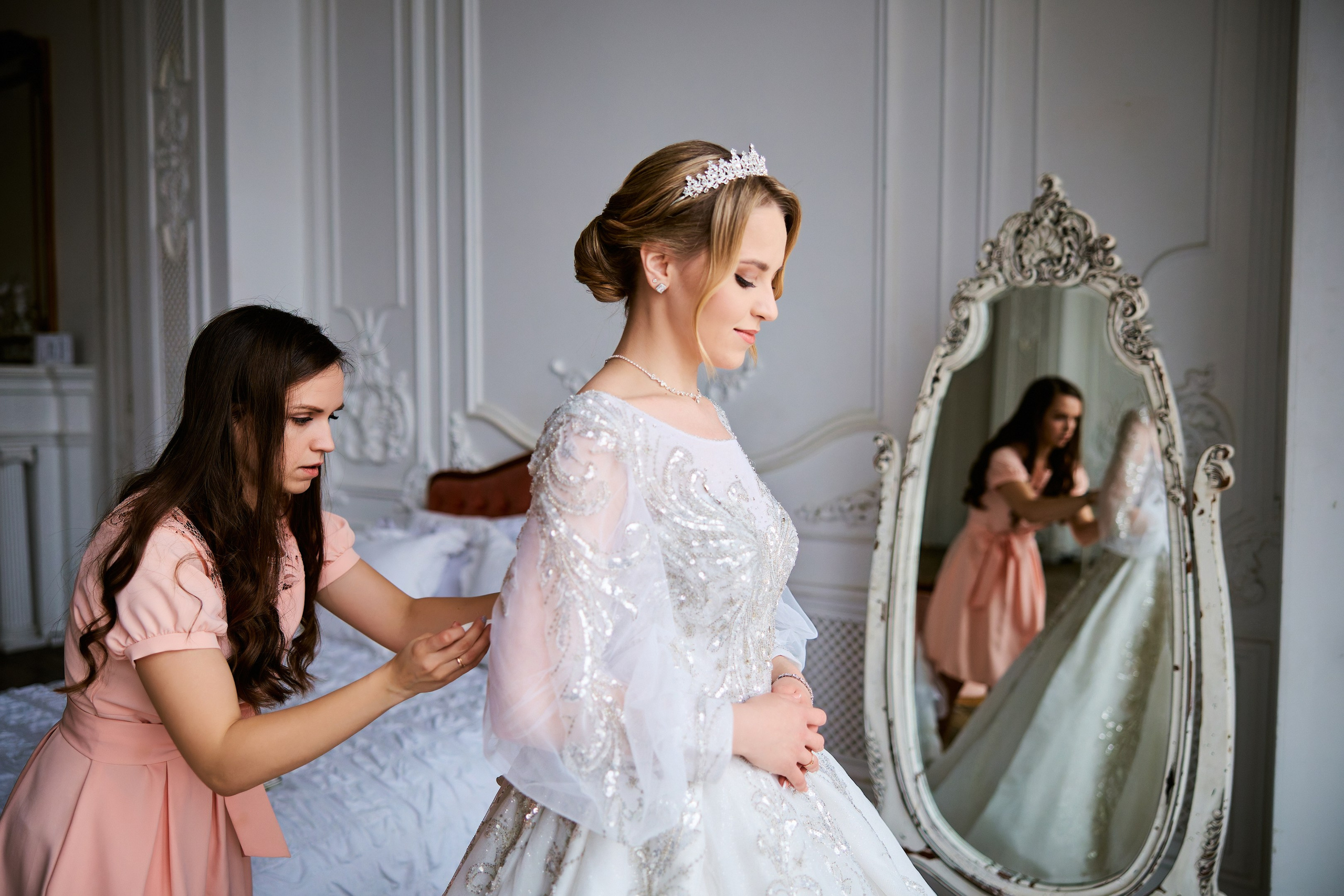 Свадебная фотосессия в студии. Свадебный фотограф Сергей Колбинский