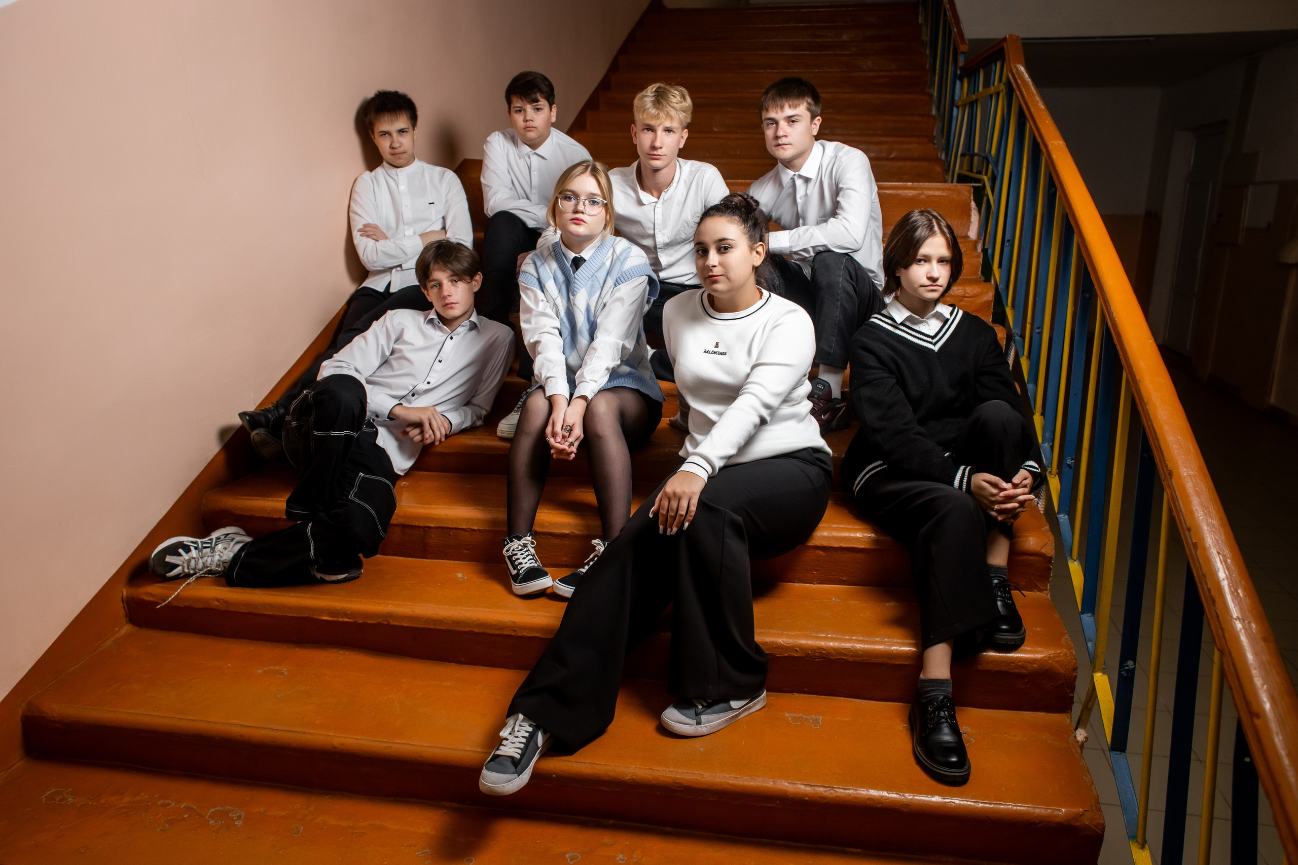 Групповая сьемка в школе. Ольга Плаксина фотограф в Саратове