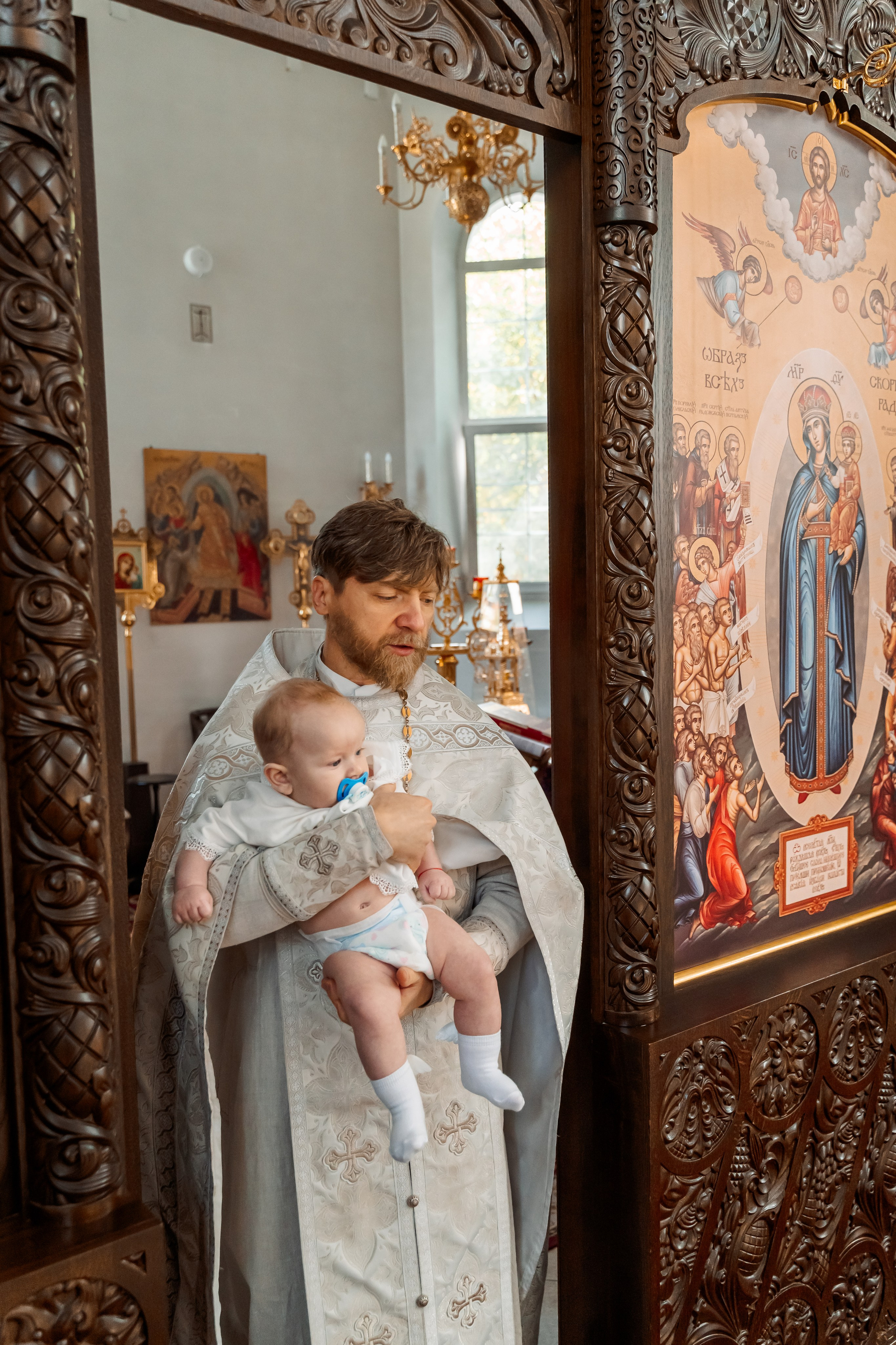 Крещение Данилы, Храм иконы Божией Матери «Всех скорбящих радость». Семейный фотограф в Саратове