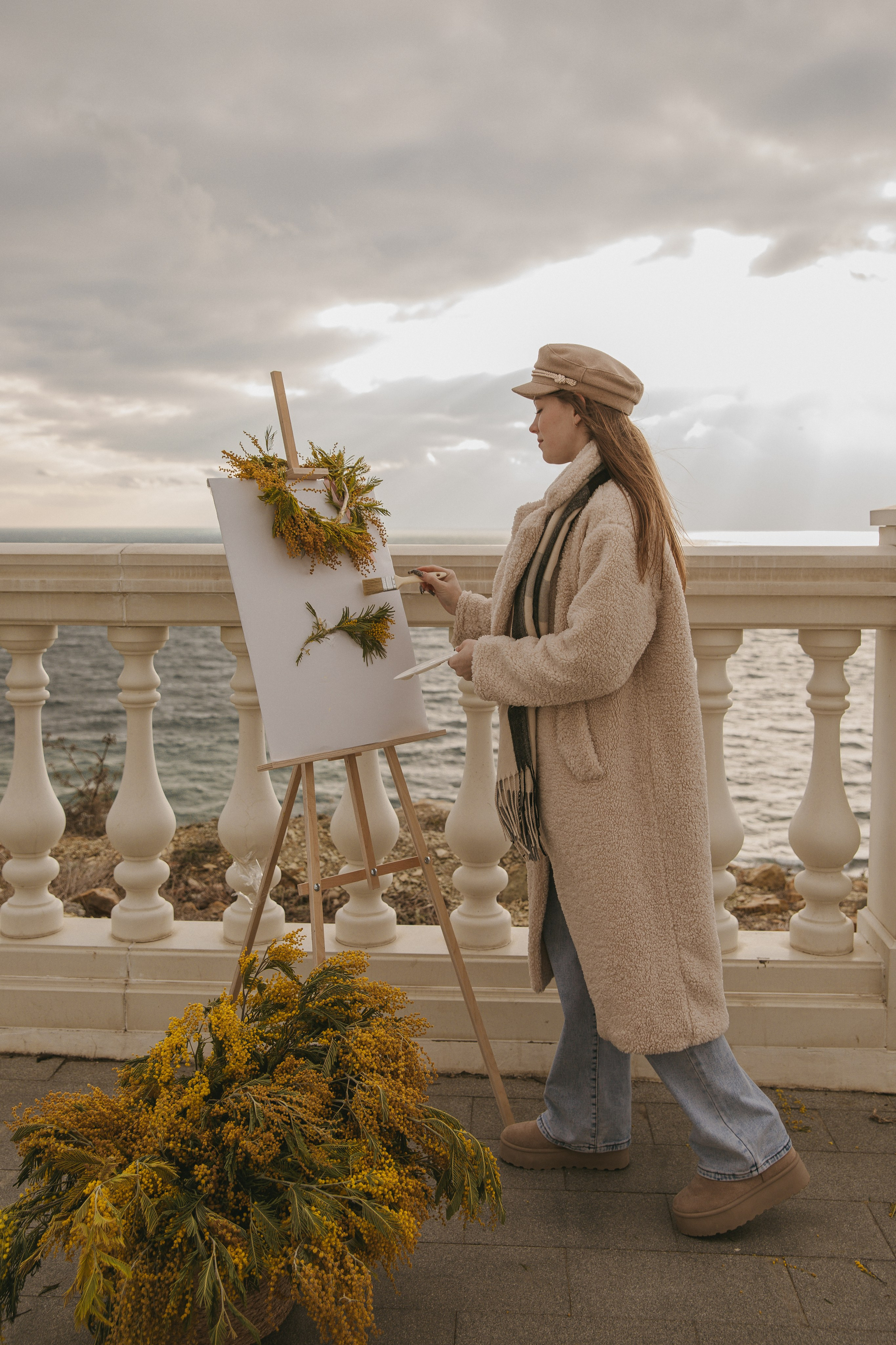 Прогулка с мимозой