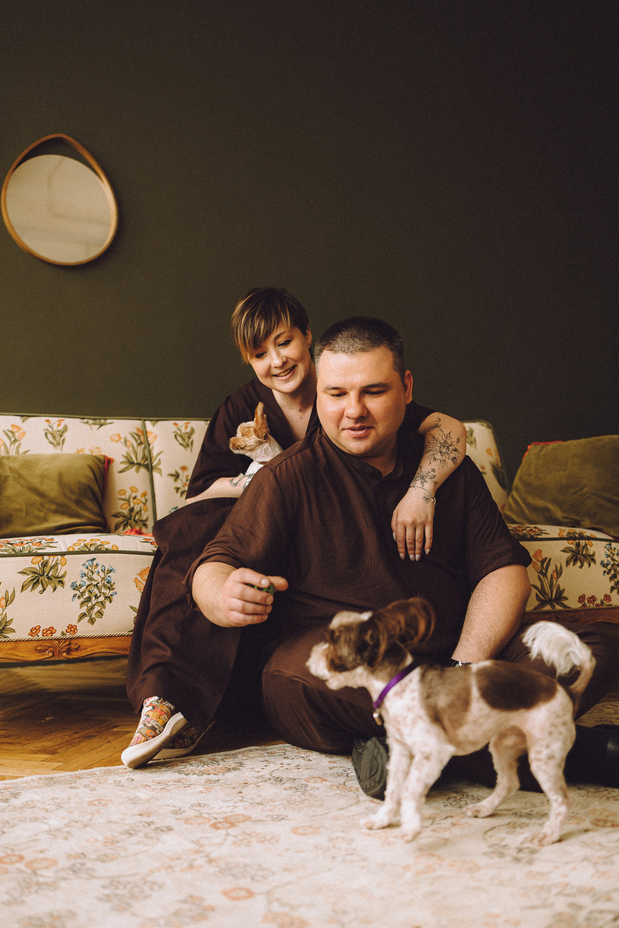 Джо, Мэйли и их семья. Семейный фотограф животных, анималист в Москве Екатерина Киреева