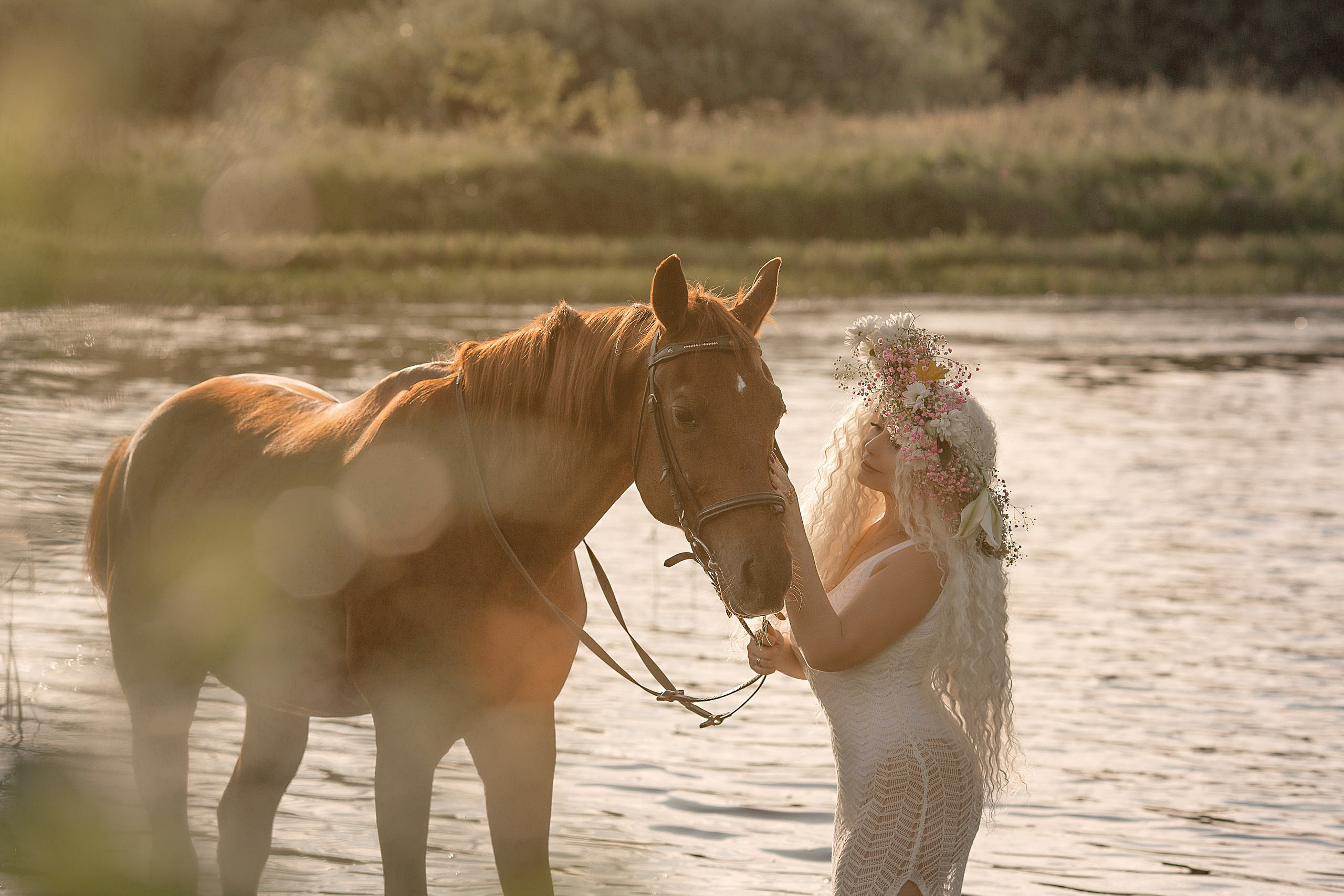 Олена и Алтан. Фотосессия с лошадьми в Нижнем Новгороде