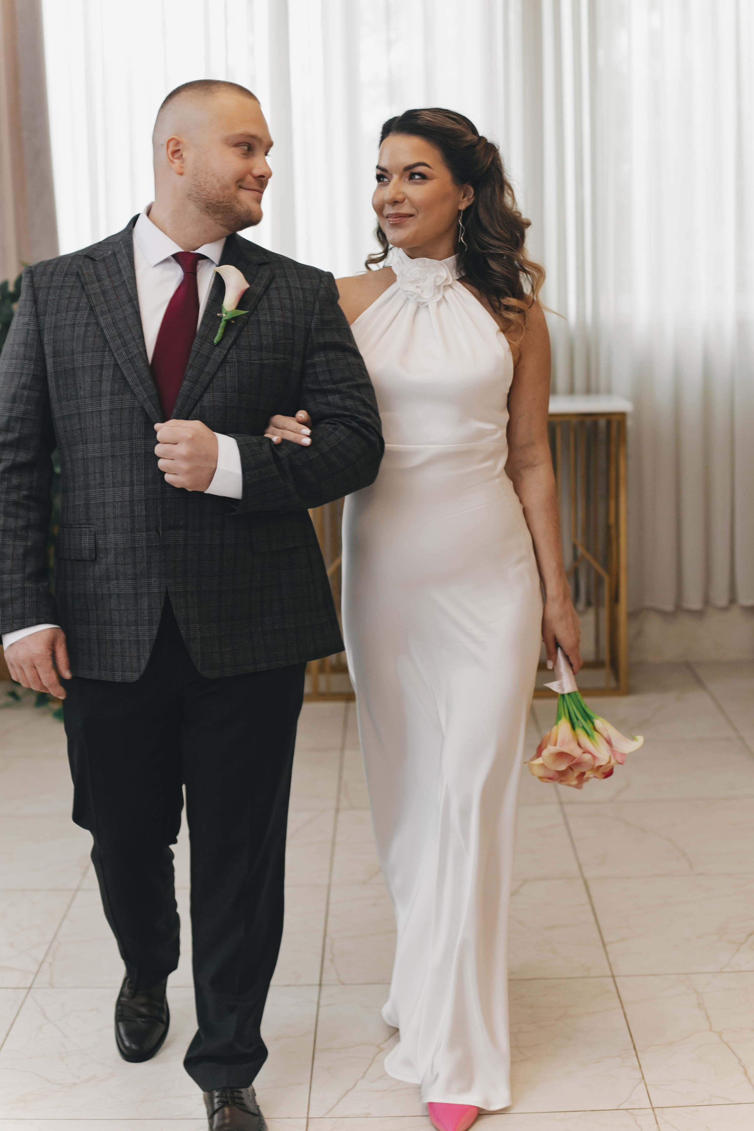 Анонс Артём и Аида, Савёловский отдел ЗАГС, прогулка ул. Бутырская, свадебная фотосъёмка «Кросс Студио», зал «Вега». Фотограф и свадебный фотограф в Москве