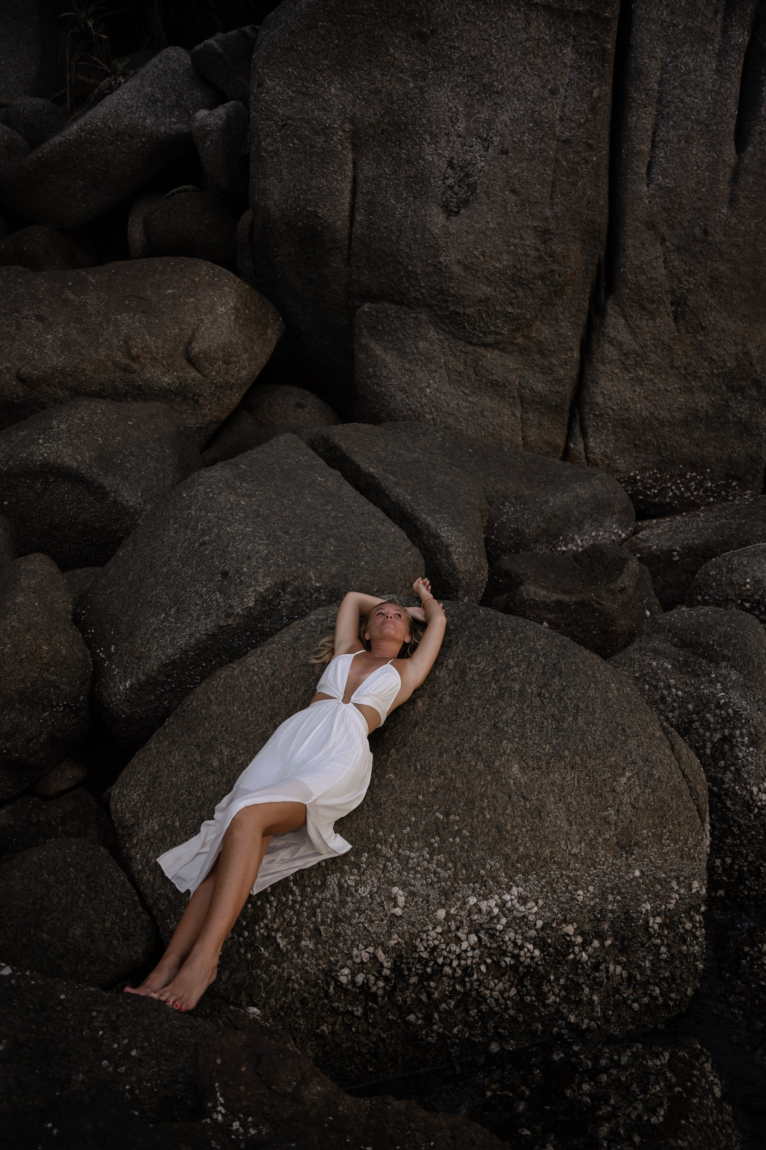 Съемка на камнях