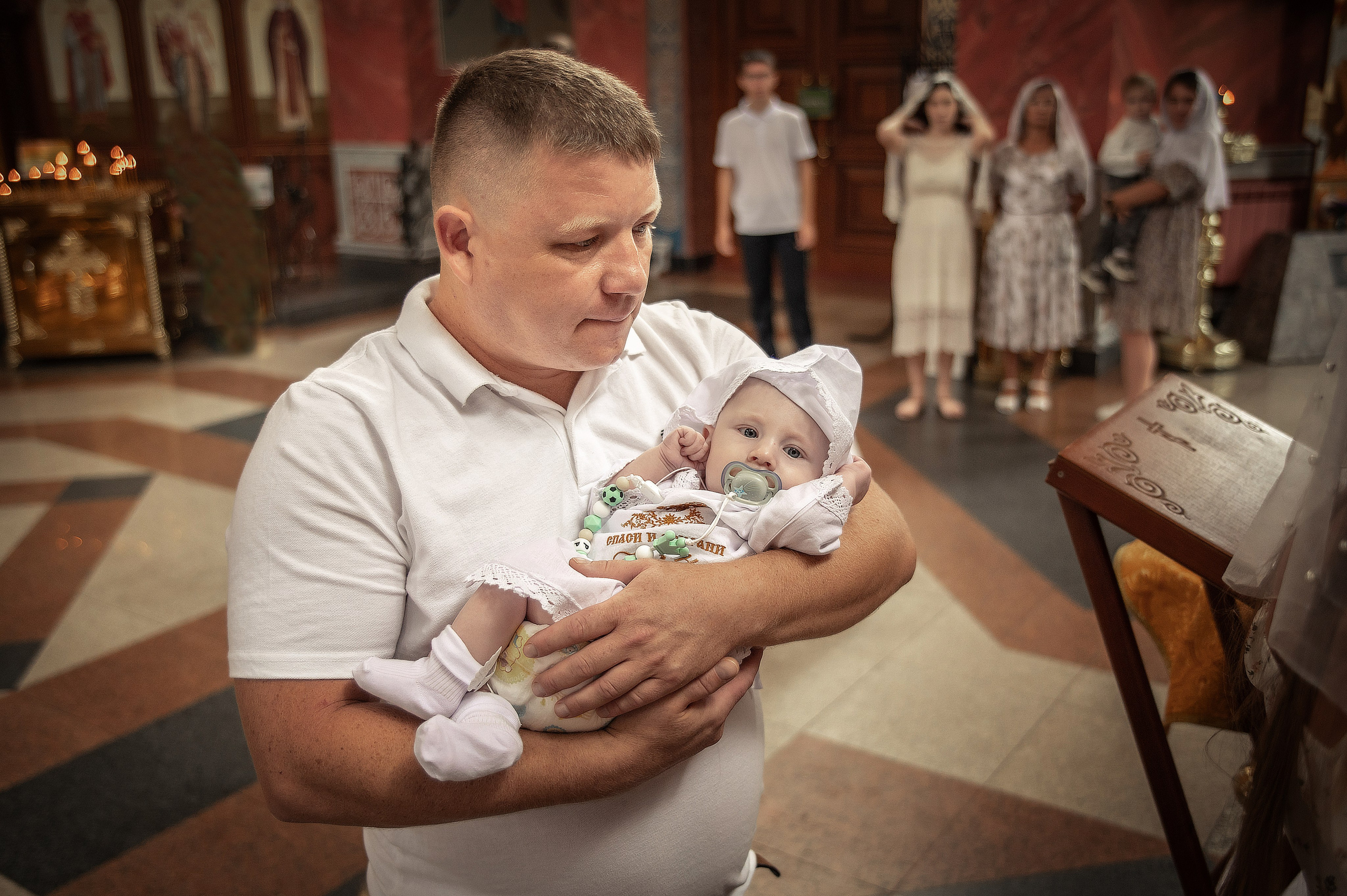 Таинство Крещения Романа, Храм Всех Святых Волгоград Мамаев Курган. Церковный, семейный и репортажный фотограф Волгоград, Волжский