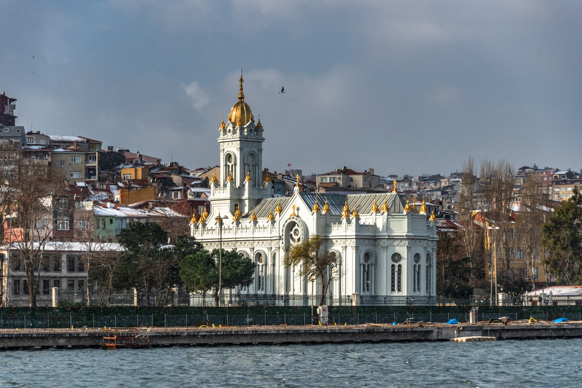 Снег в Стамбуле. Фотограф Лара Кучина