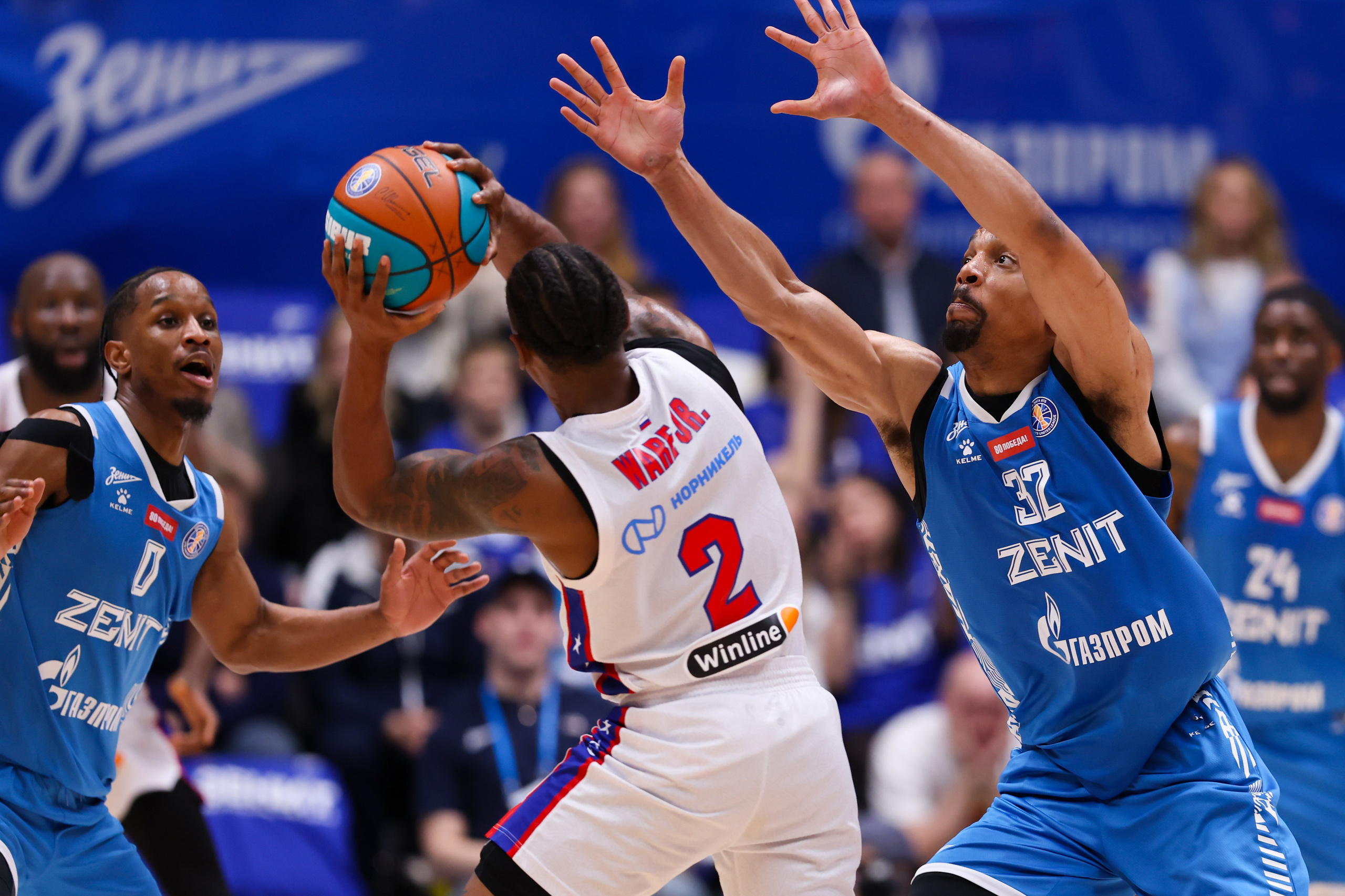 БК «Зенит» — БК «ЦСКА» финал ЕЛ ВТБ 1 игра 27.05.2025. Спортивный и репортажный фотограф Антон Тереханов