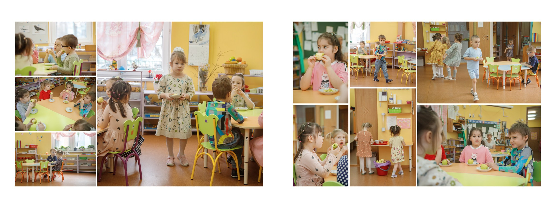 Альбом общей верстки. Группа «Солнышко». Семейный и школьный фотограф в Москве Анна Ткач