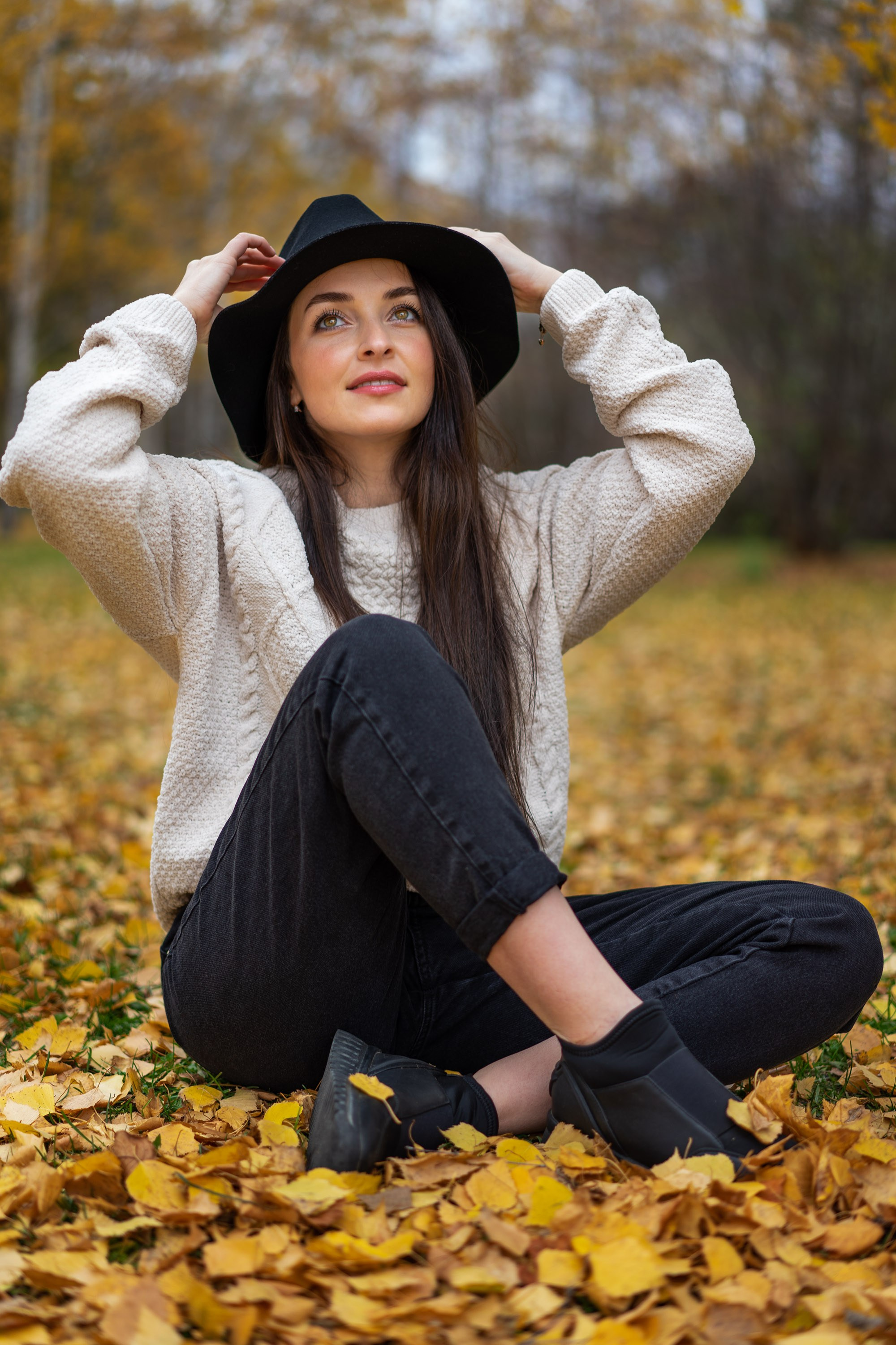 Портретная фотосессия на улице осенью. Фотограф Екатеринбург Кокшарова Александра