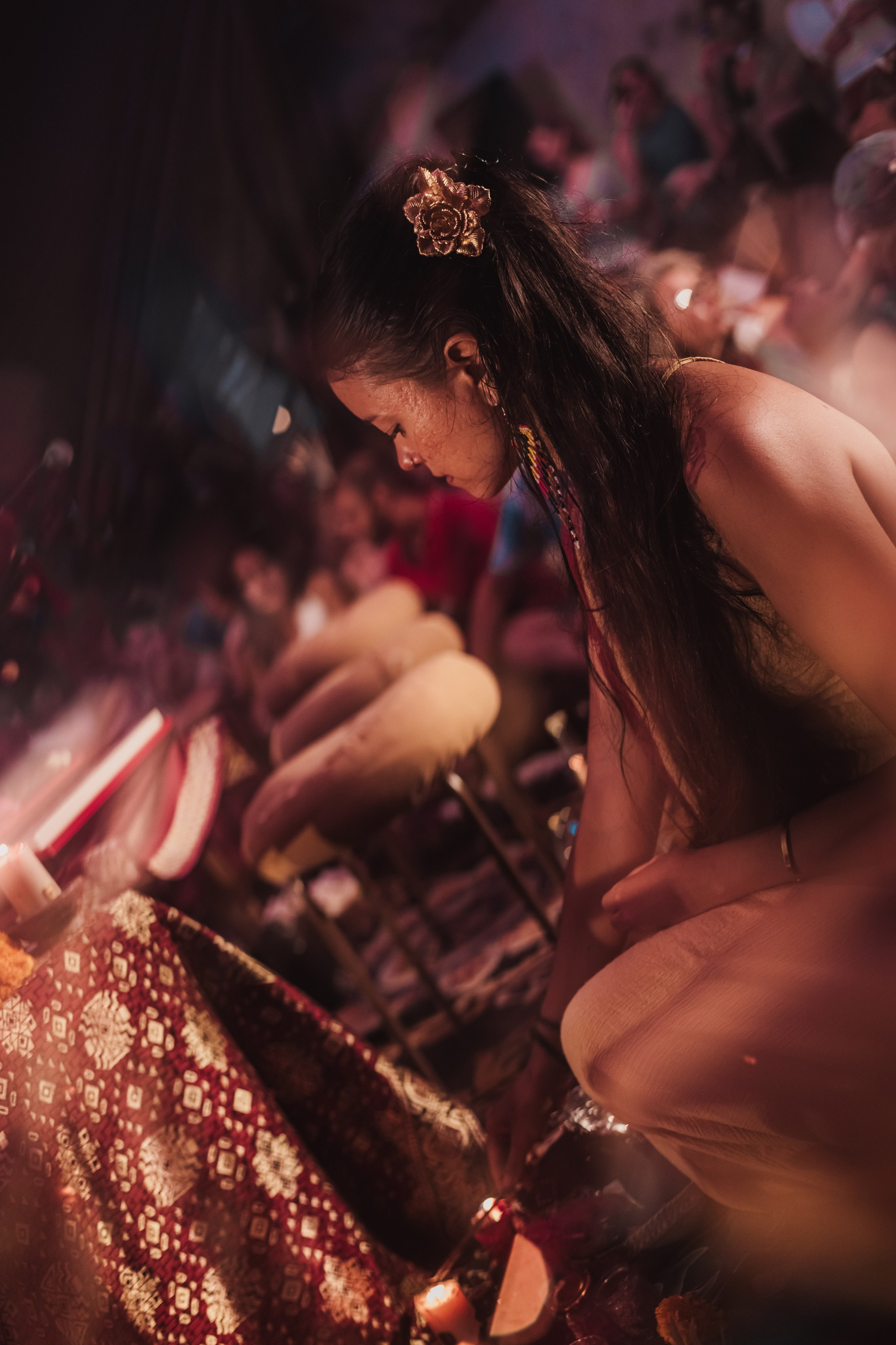 Hanuman Project kirtan at Alchemy april. Mariam Bagdasaryan