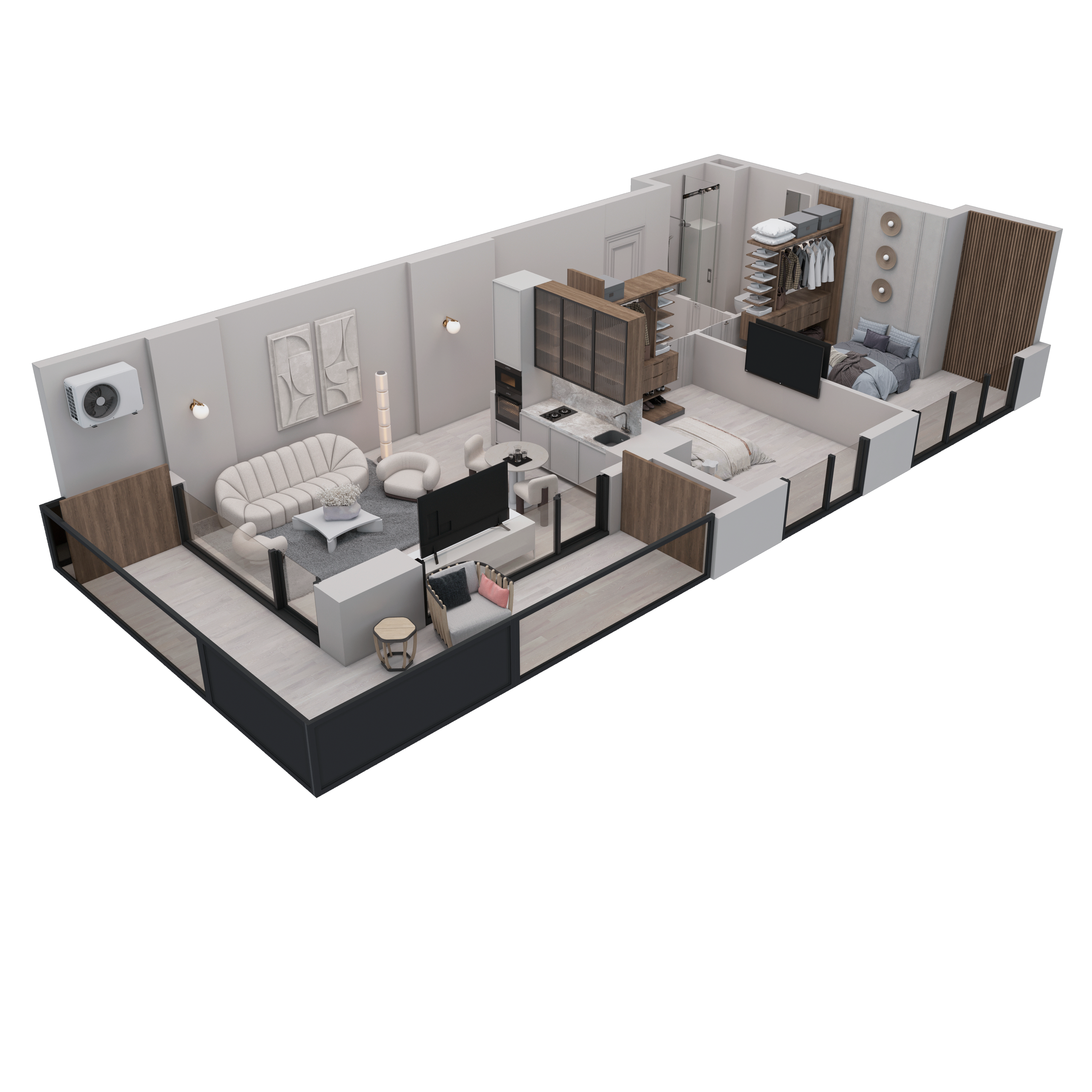 Atlas. 3D visualization of exteriors and interiors