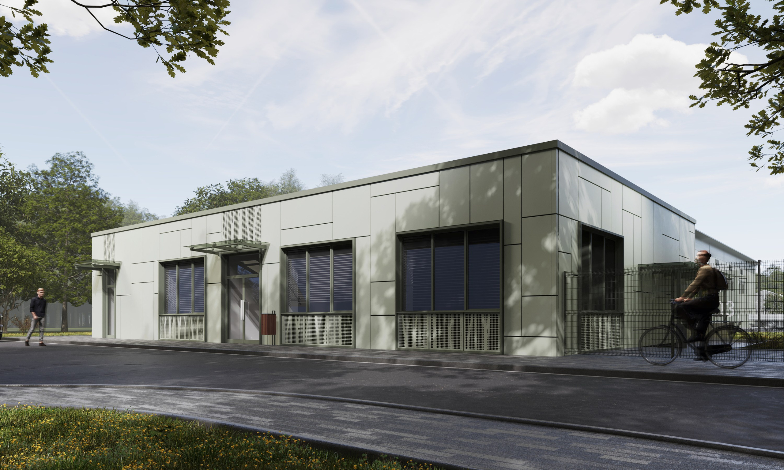 Фасад АБК Горводзеленхоз Казань. Архитектор-дизайнер в Казани