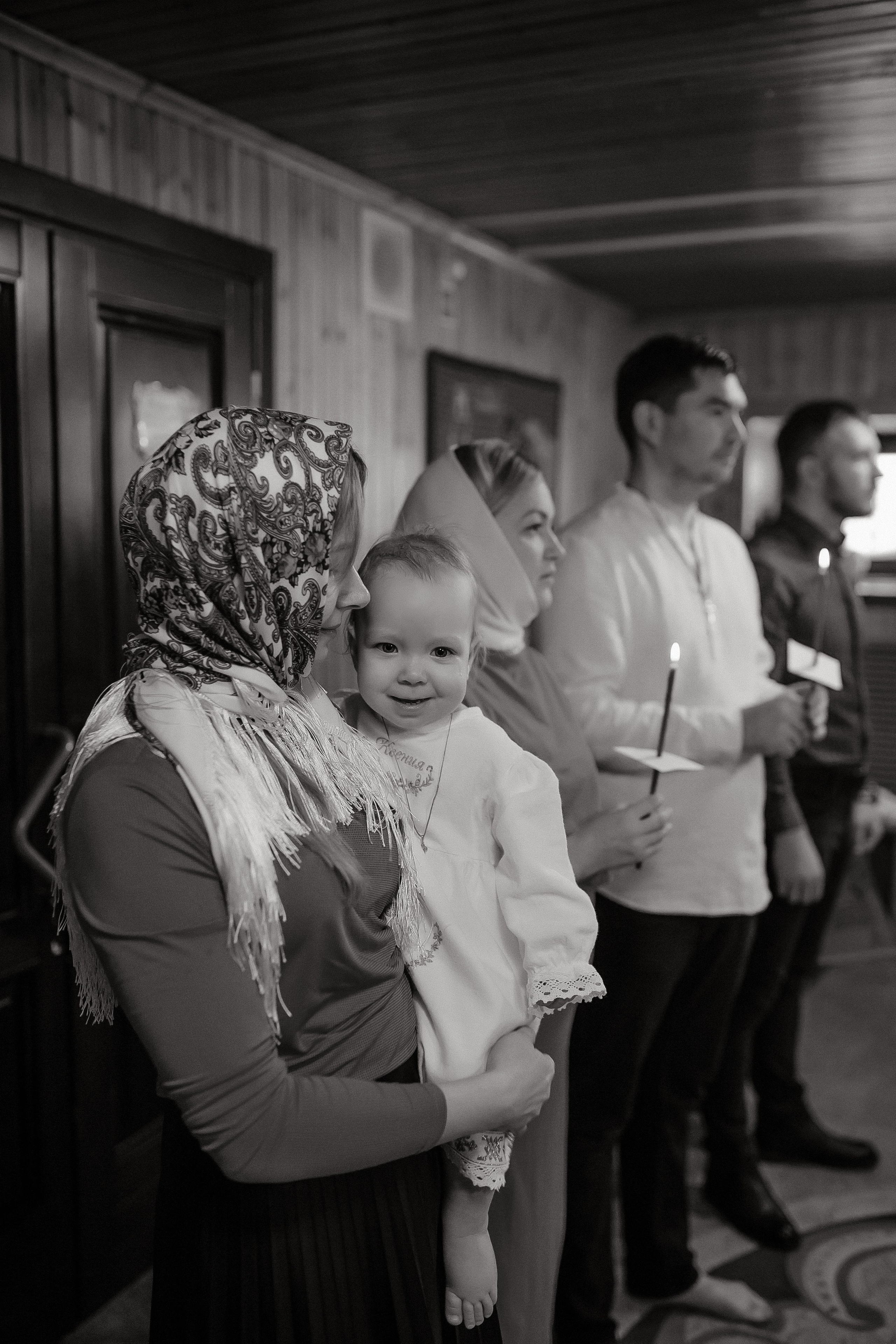 Крещение Ксении. Храм Симеона Верхотурского п.Барсово. Семейный фотограф в Сургуте