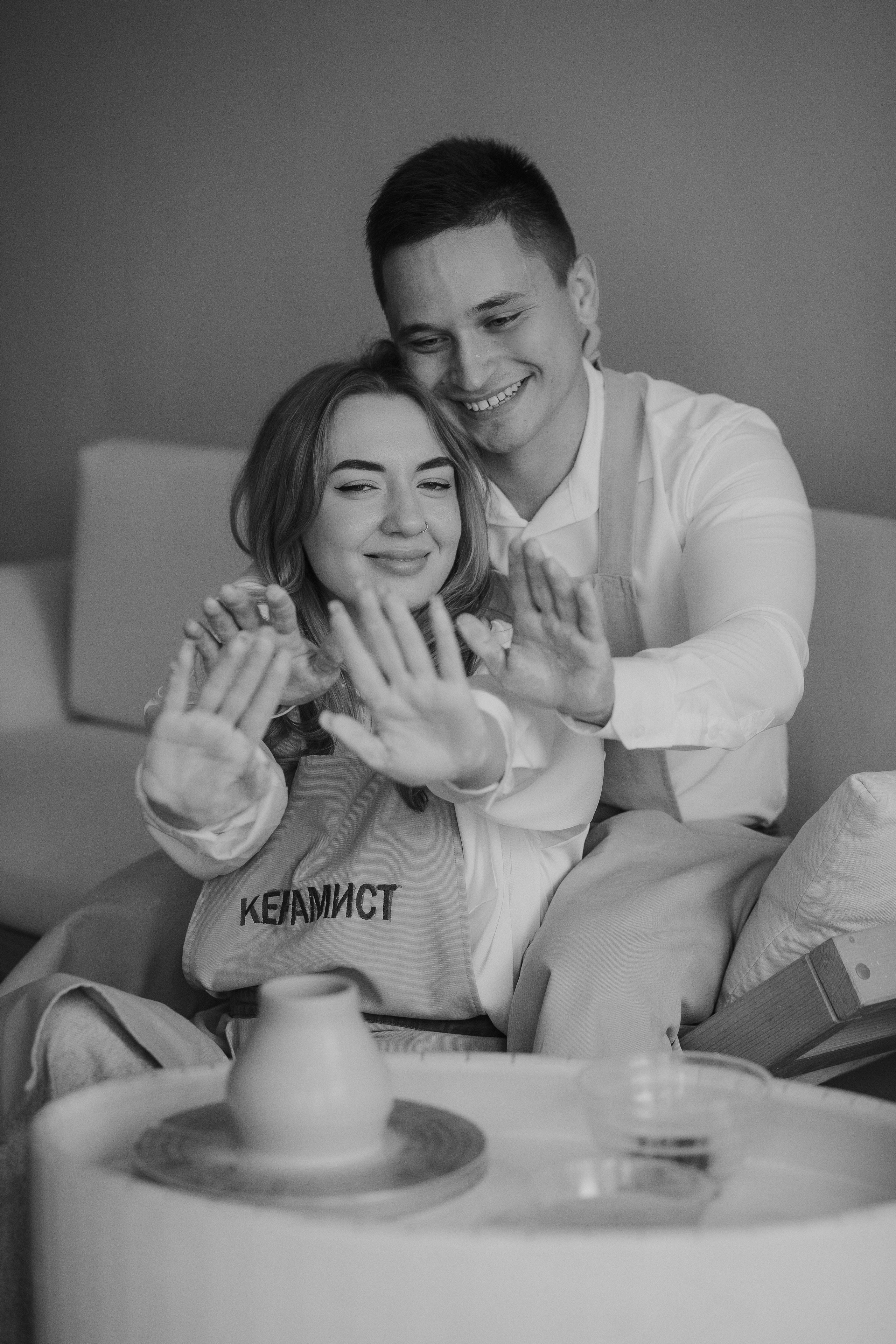 Гончарная мастерская «Керамист» Таганрог — фотосессия Димы и Яны на улице Смирновский. Свадебный и семейный фотограф в Таганроге Бакарюк Антон