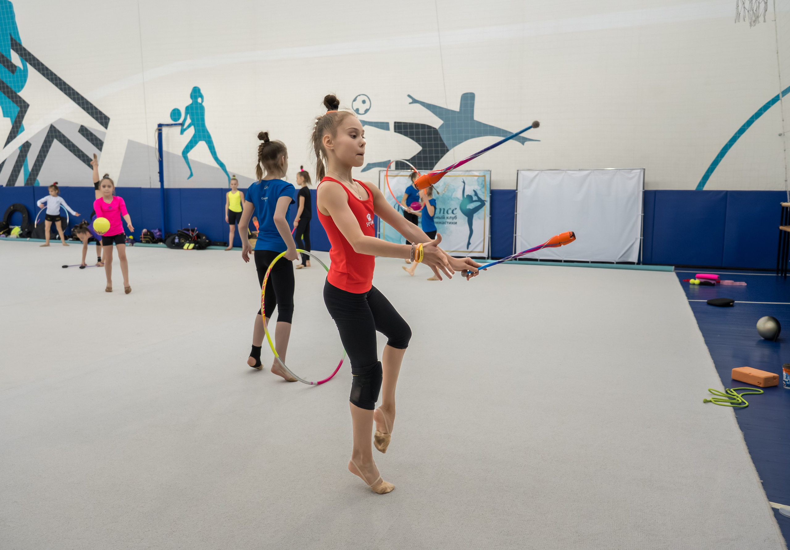 Тренировочный процесс. Художественная гимнастика. Фотограф в Москве