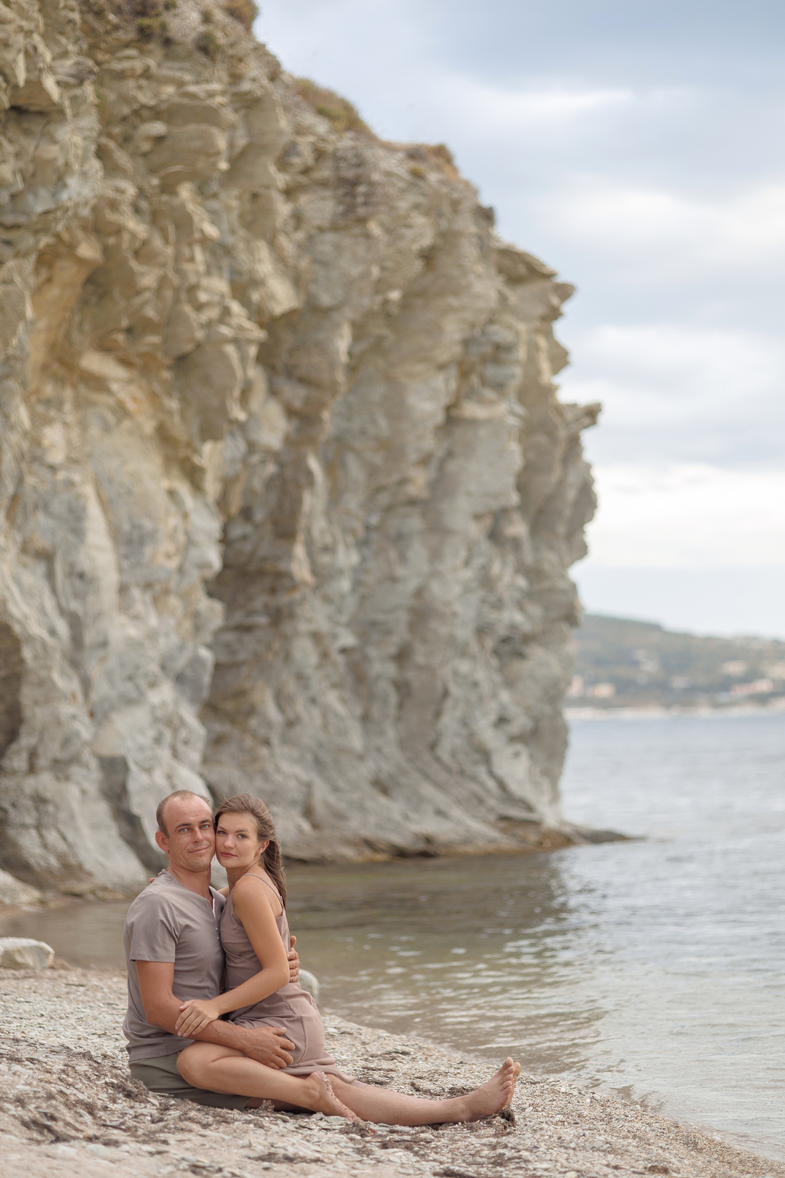 На пустынном пляже. Семейный и портретный фотограф в Геленджике Любовь Бодрова