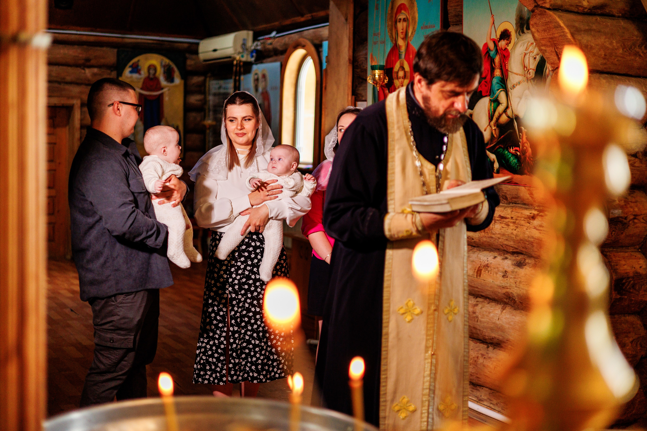 Крещение близняшек. Свадебный и семейный фотограф в Армавире