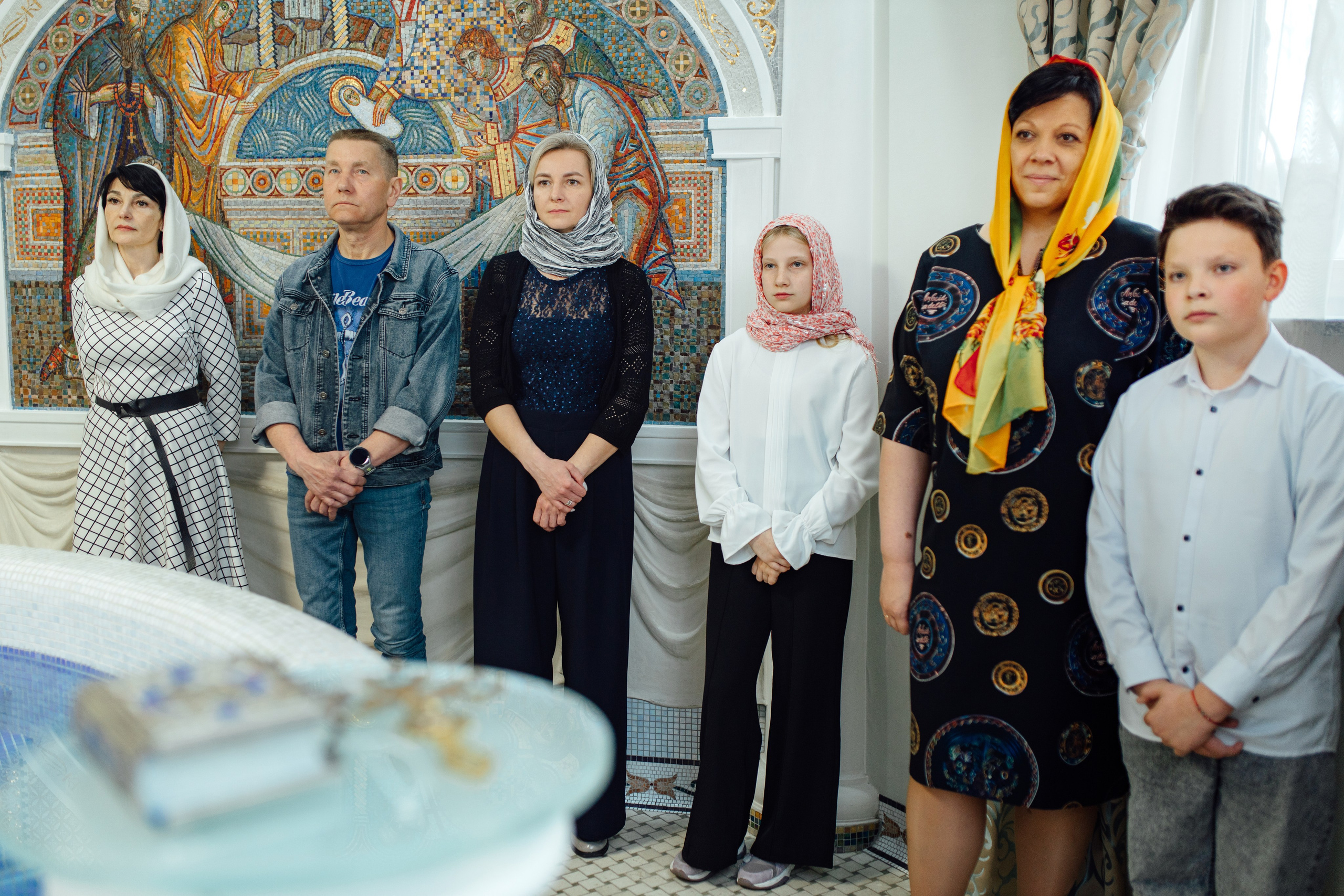 Таинство крещения Софии, апрель 2024