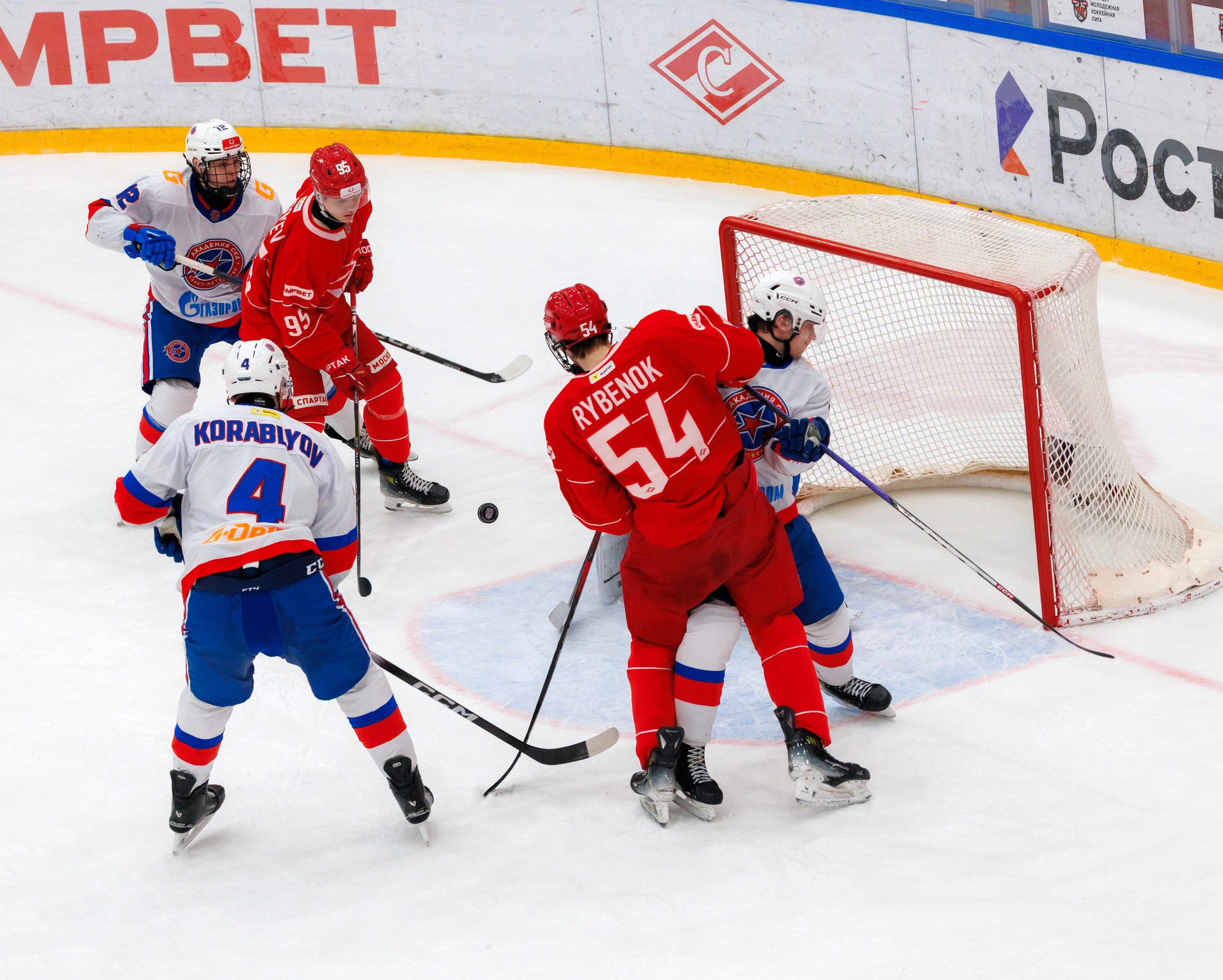 МАТЧ МХЛ. МХК СПАРТАК — АКАДЕМИЯ СКА. Artem Zenin Photography