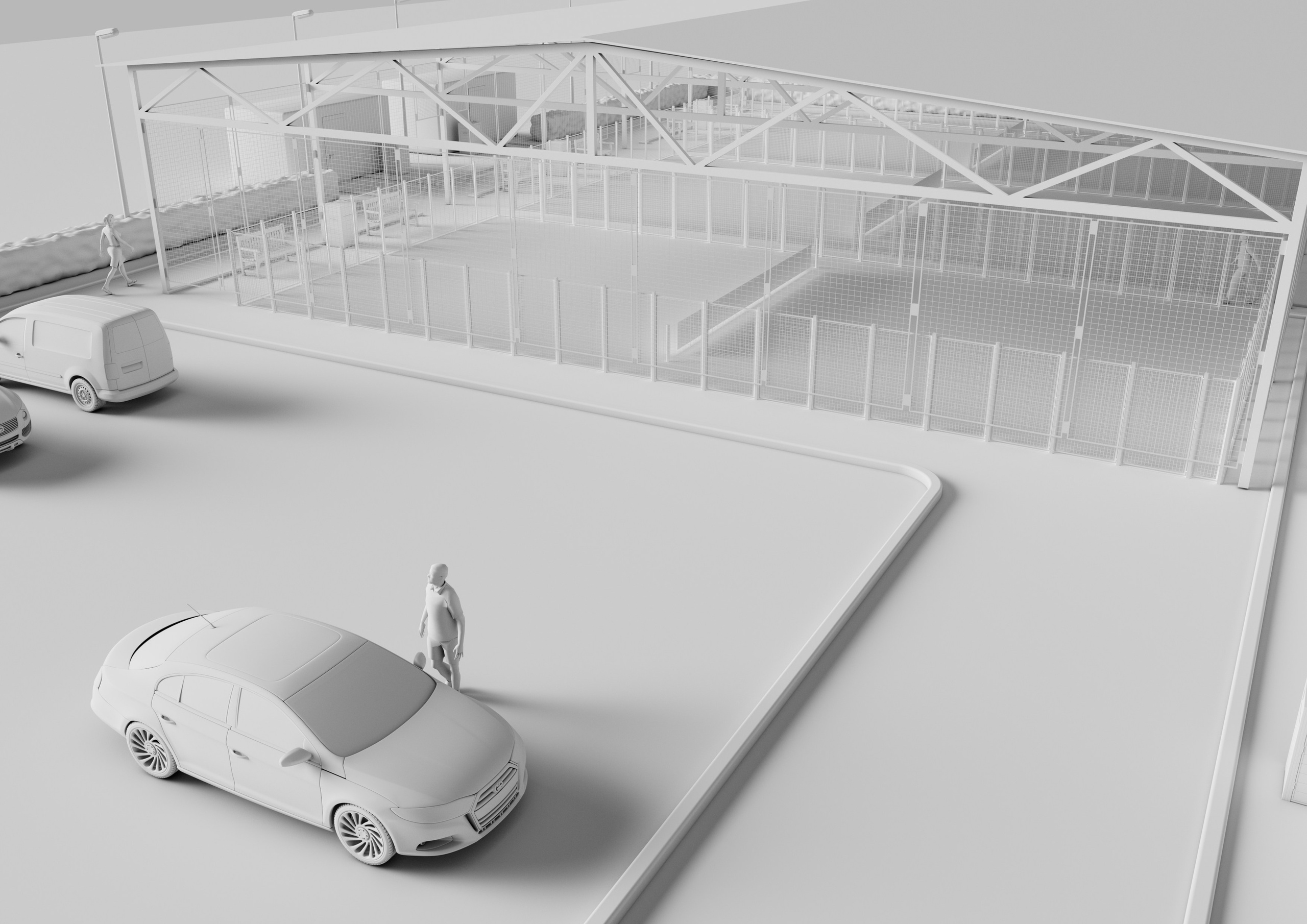 Кейс: 3D-визуализация спортивного комплекса — от чертежа от руки до архитектурной концепции. Фотограф и 3D-визуализатор в Истре — фото, видео, визуализация