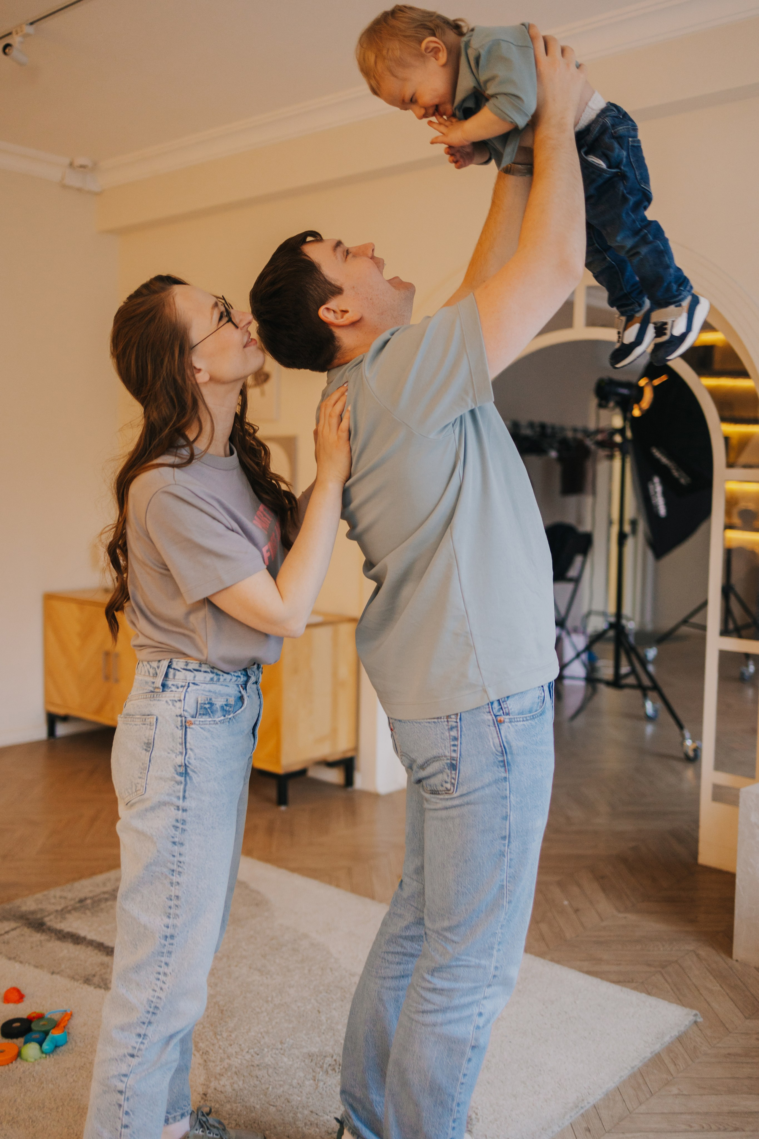 Большая семья. Домашняя фотосессия