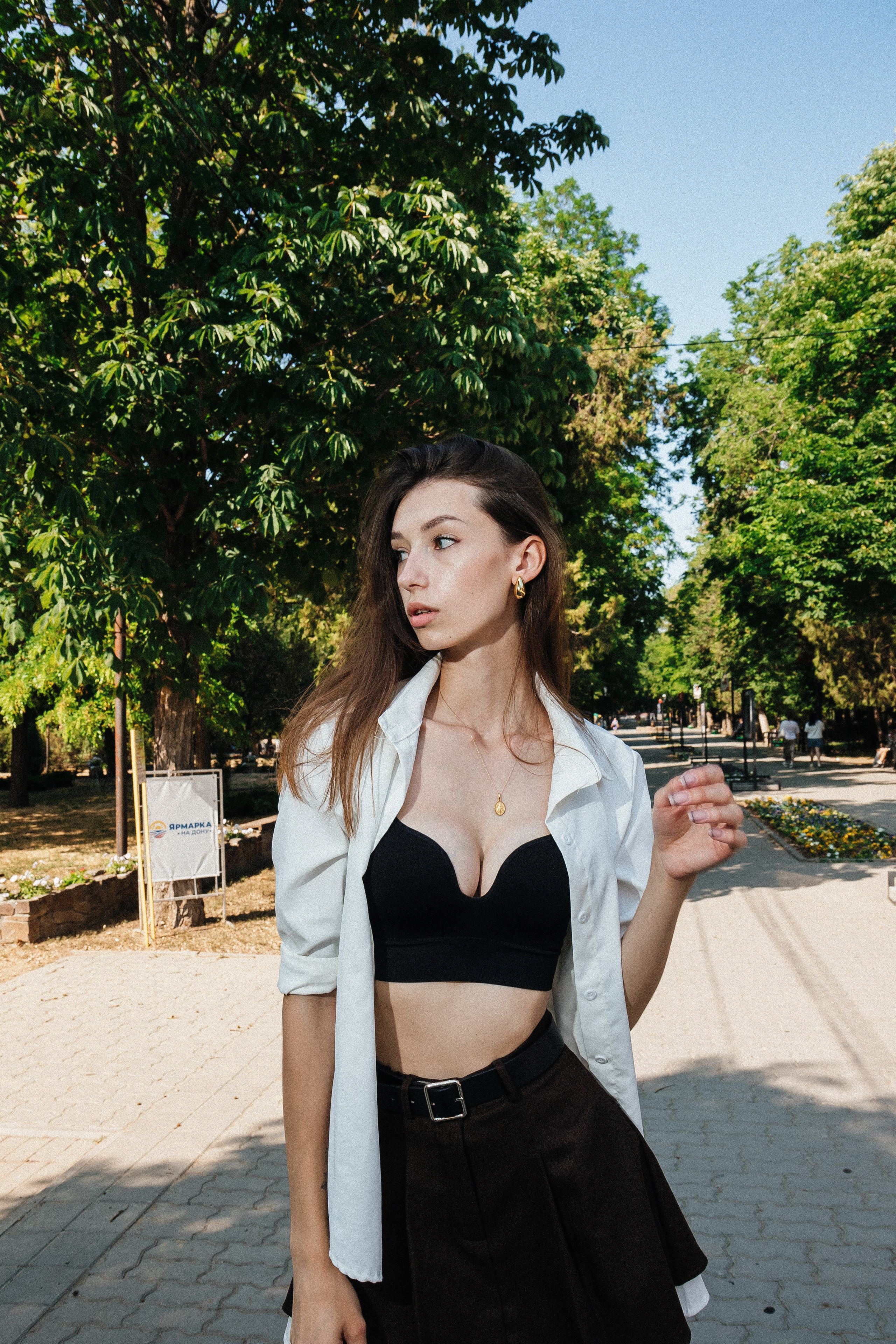 Лера в парке Горького. Фотограф Александр Бигари