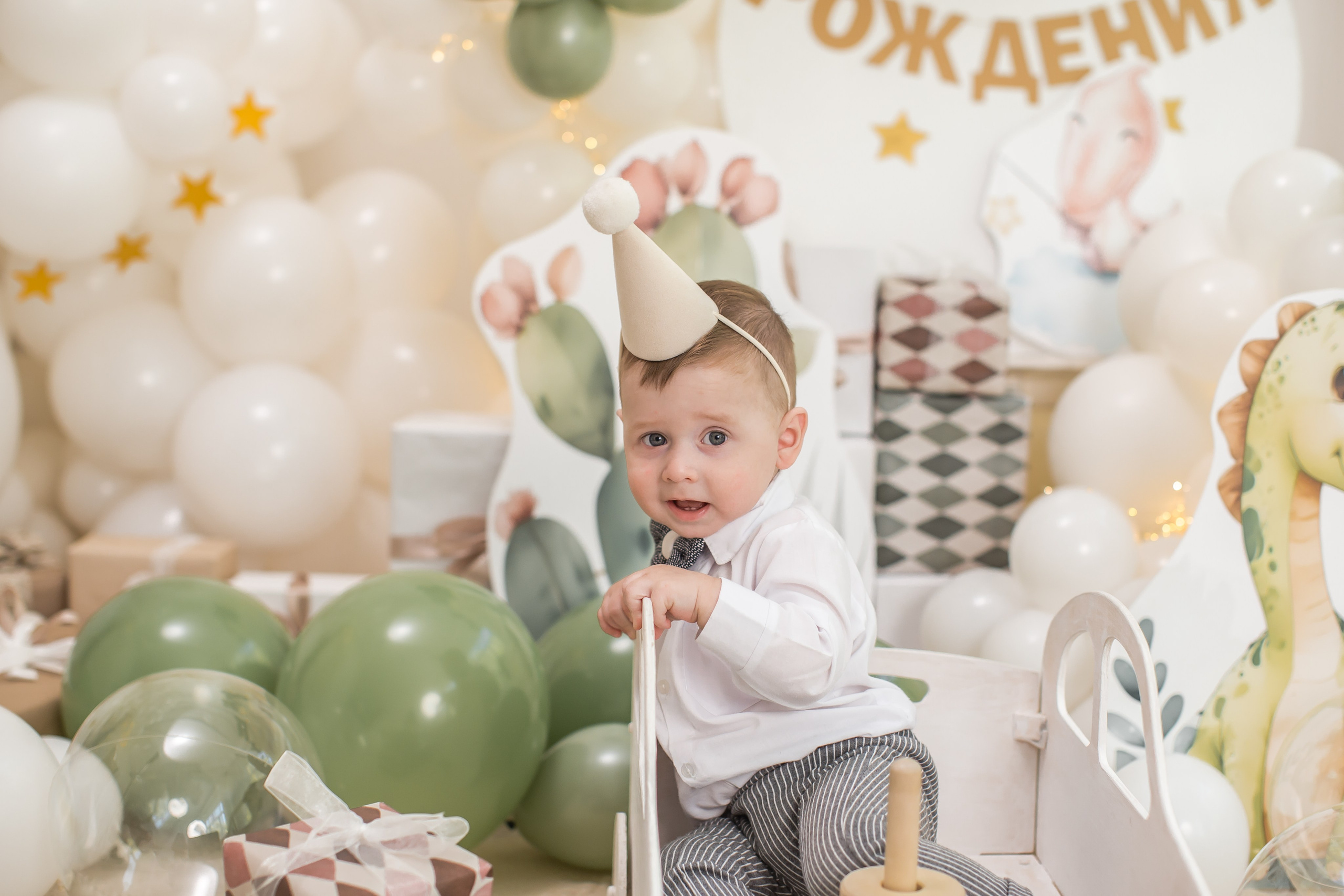 Оформление от 1 года до 4 лет. (Цвет шаров на выбор). Детский семейный фотограф на первый годик город Новосибирск Дымова Светлана пакеты всё включено 1-3 года