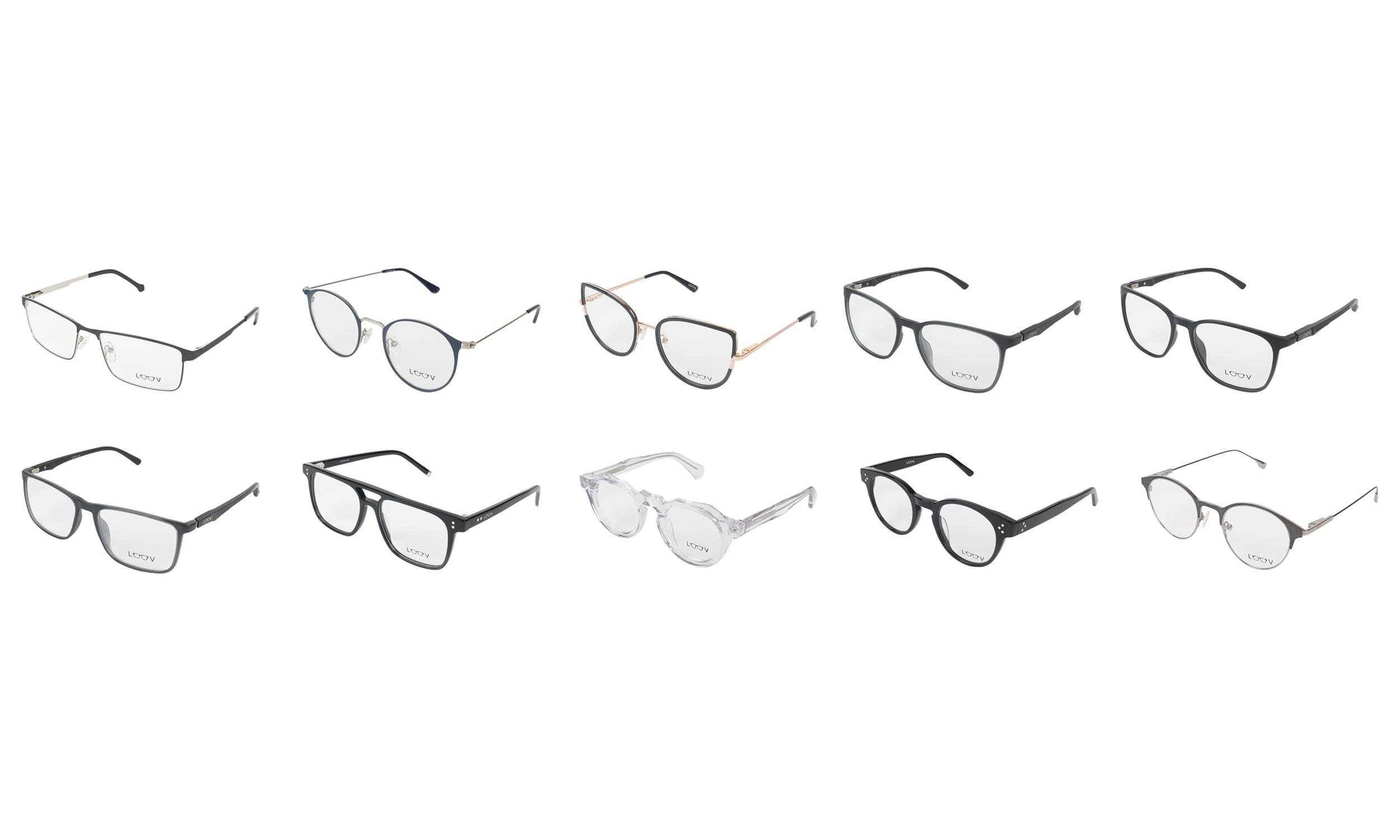 Очки с разной оправой