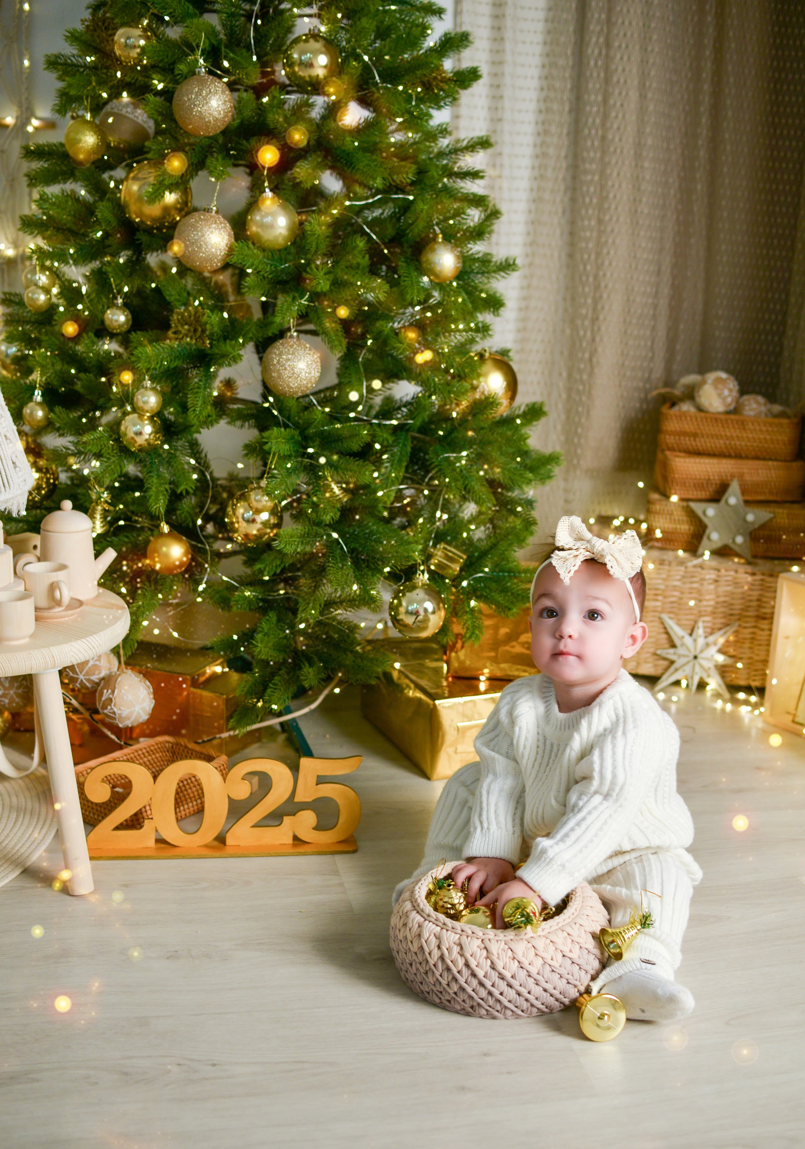 Новогодняя семейная фотосессия в Краснодаре 2023-2024. Фотограф новорожденных Краснодар Малышенко Надежда