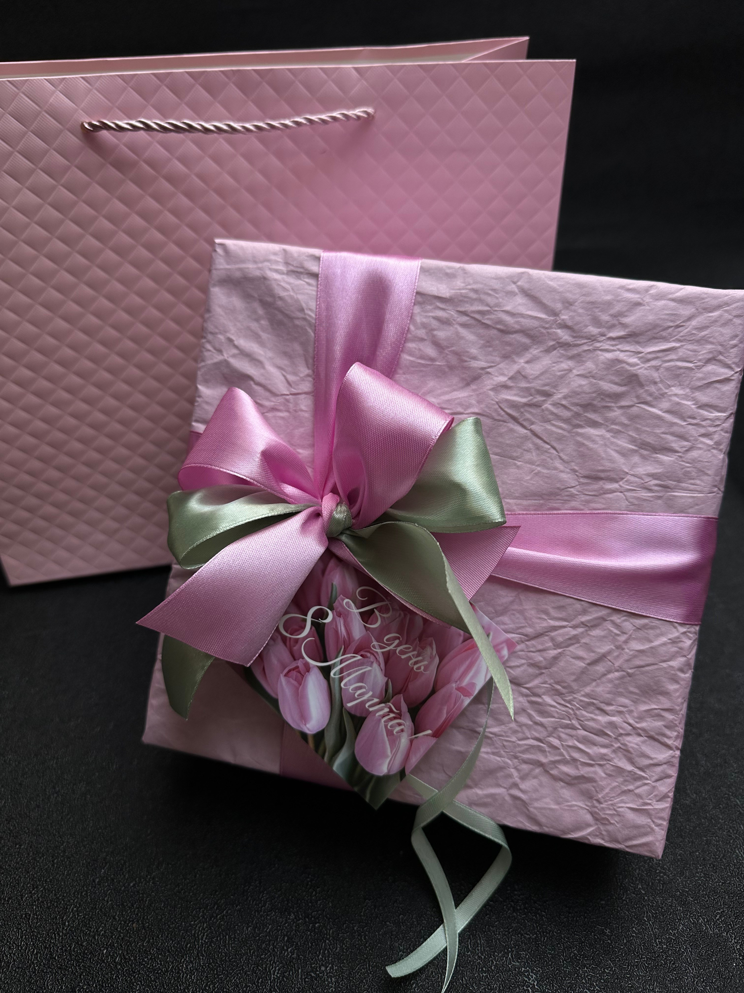 Оформление подарка «Пастель». Студия подарочных наборов «Владия»