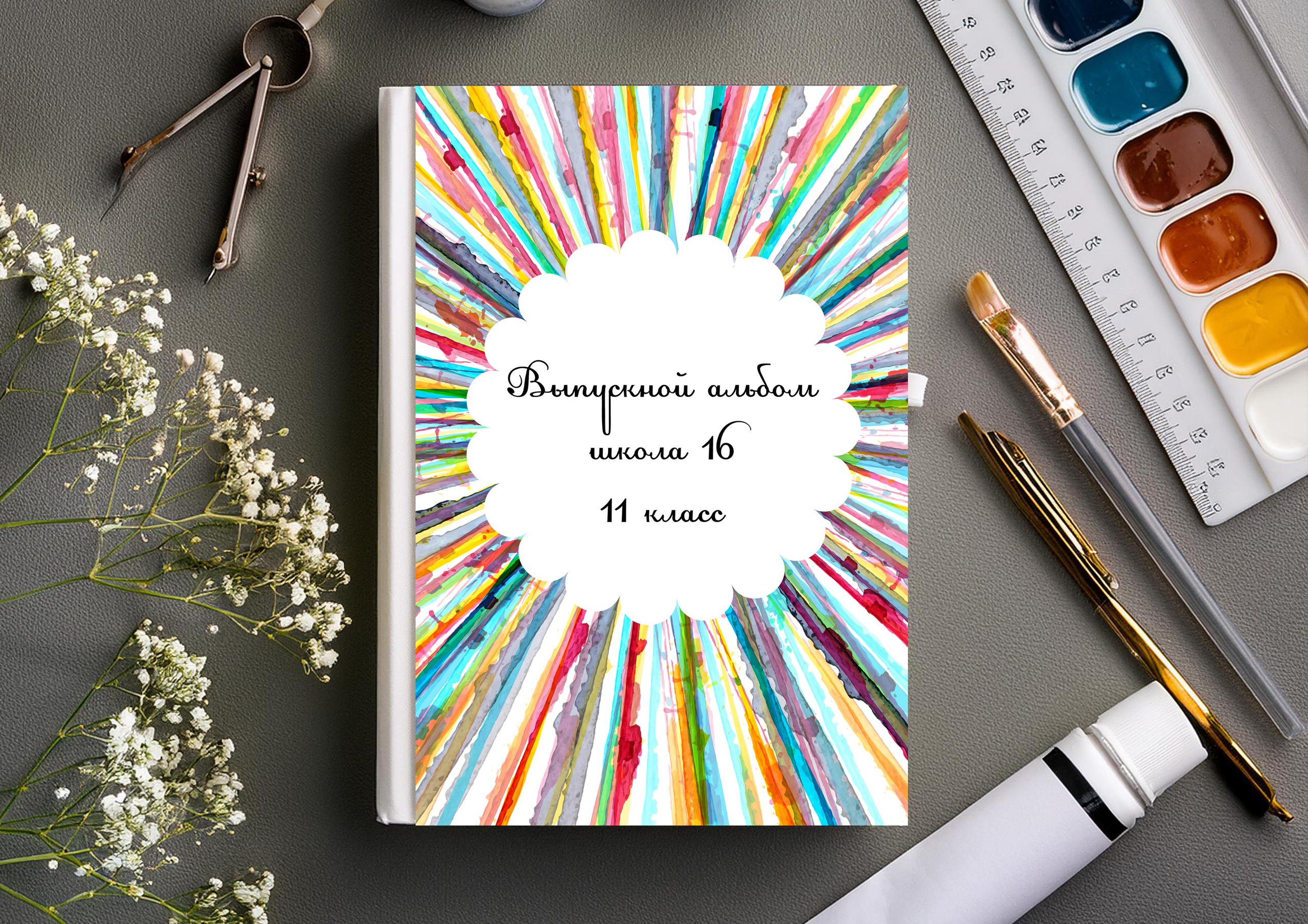 Фотокнига 5 разворотов (10 страниц). Выпускные альбомы Edi ART